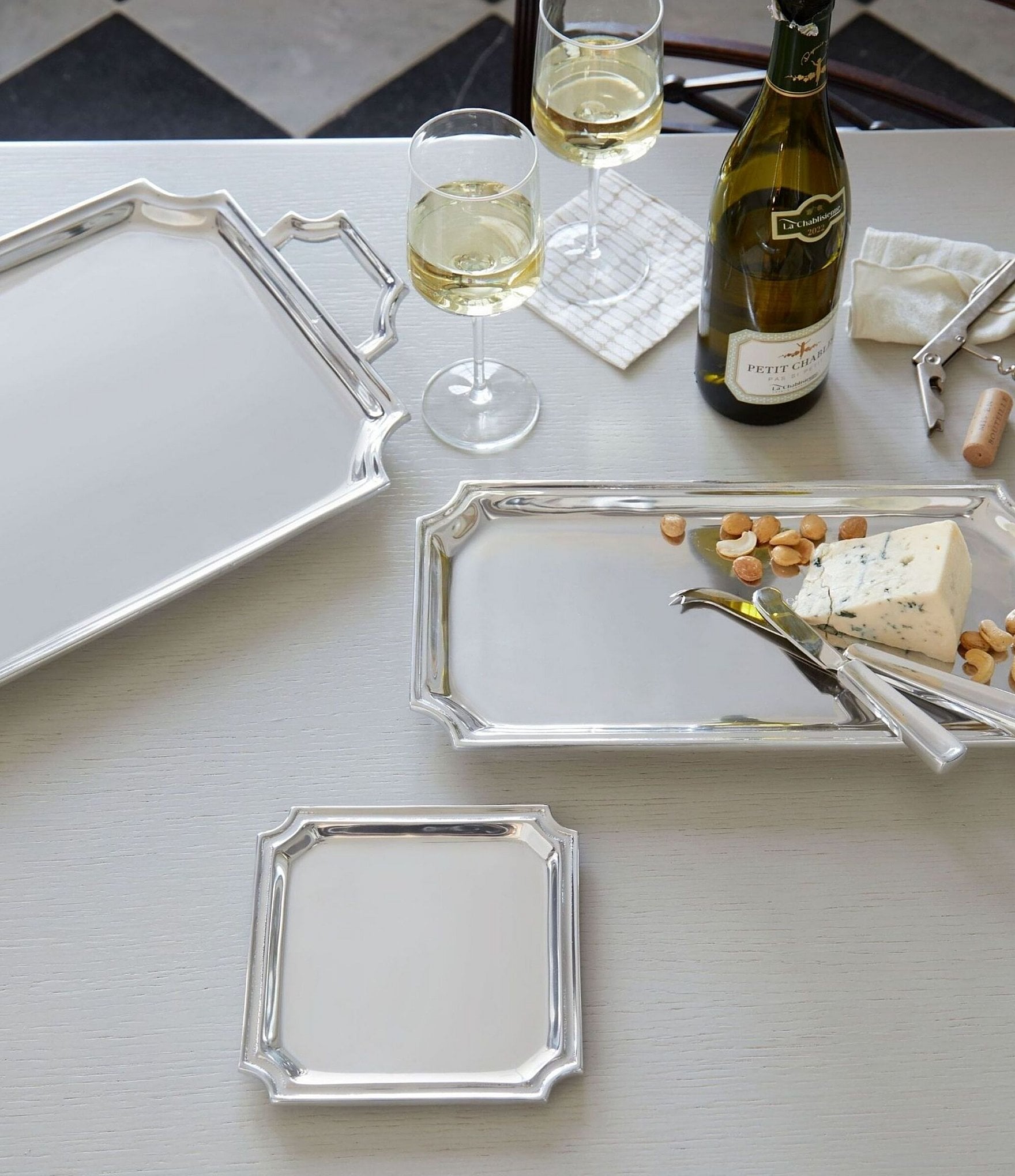 Mariposa Linzee Collection Handled Serving Tray