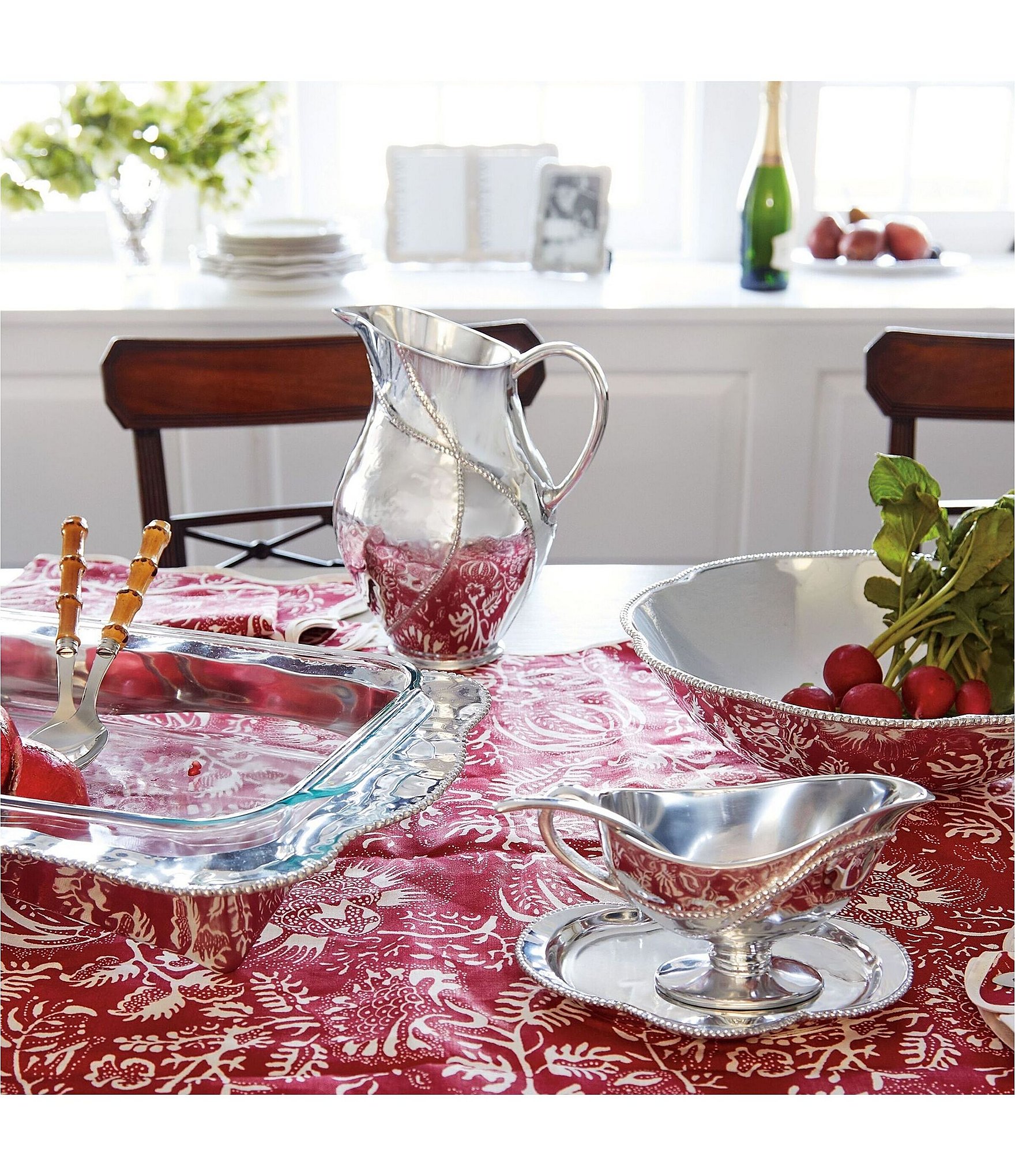 Mariposa Sueno Collection Beaded Pitcher