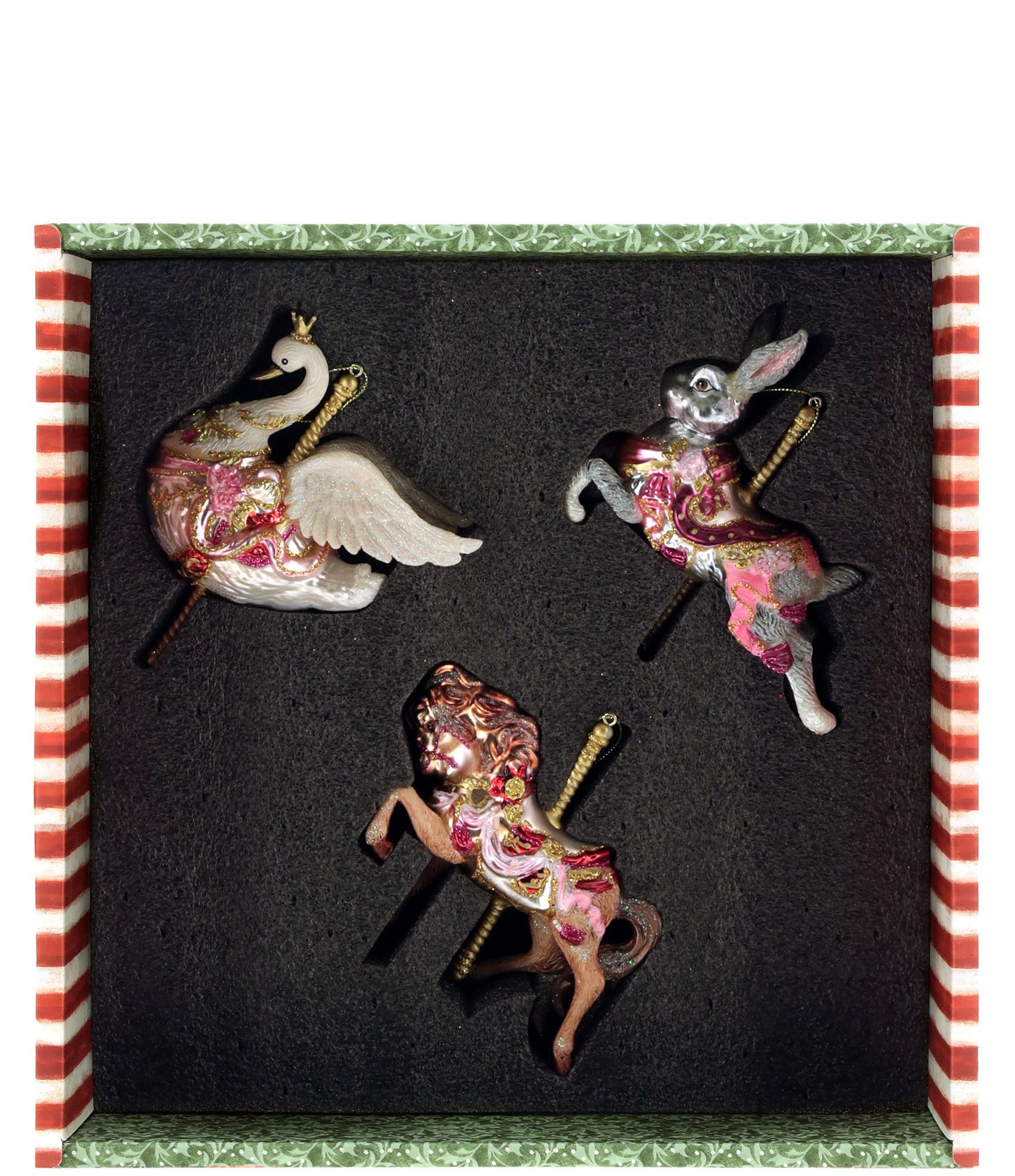 Mark Roberts Carousel Ornament Box Of 3