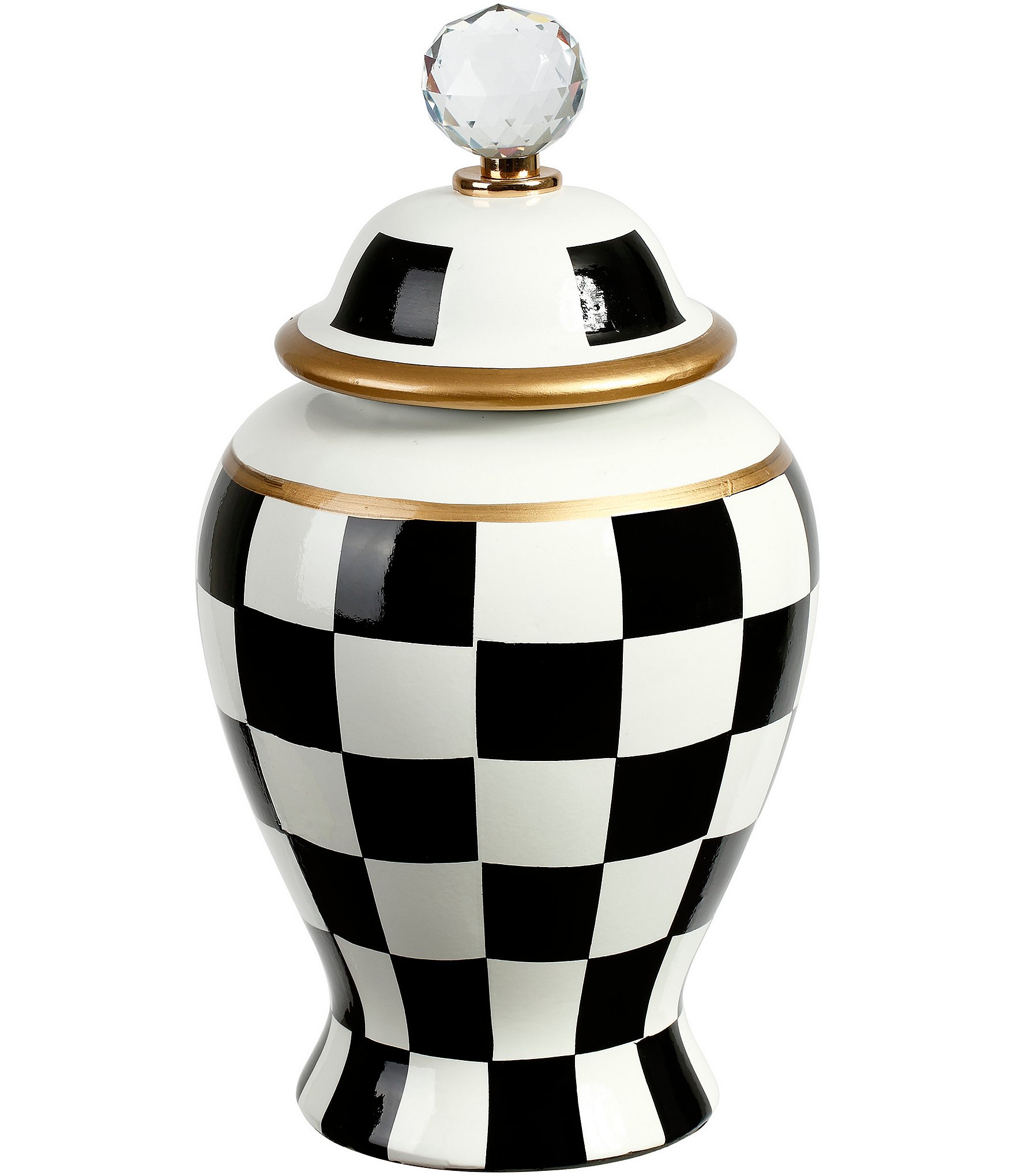 Mark Roberts Checkered Urn with Lid, Small Dillard's