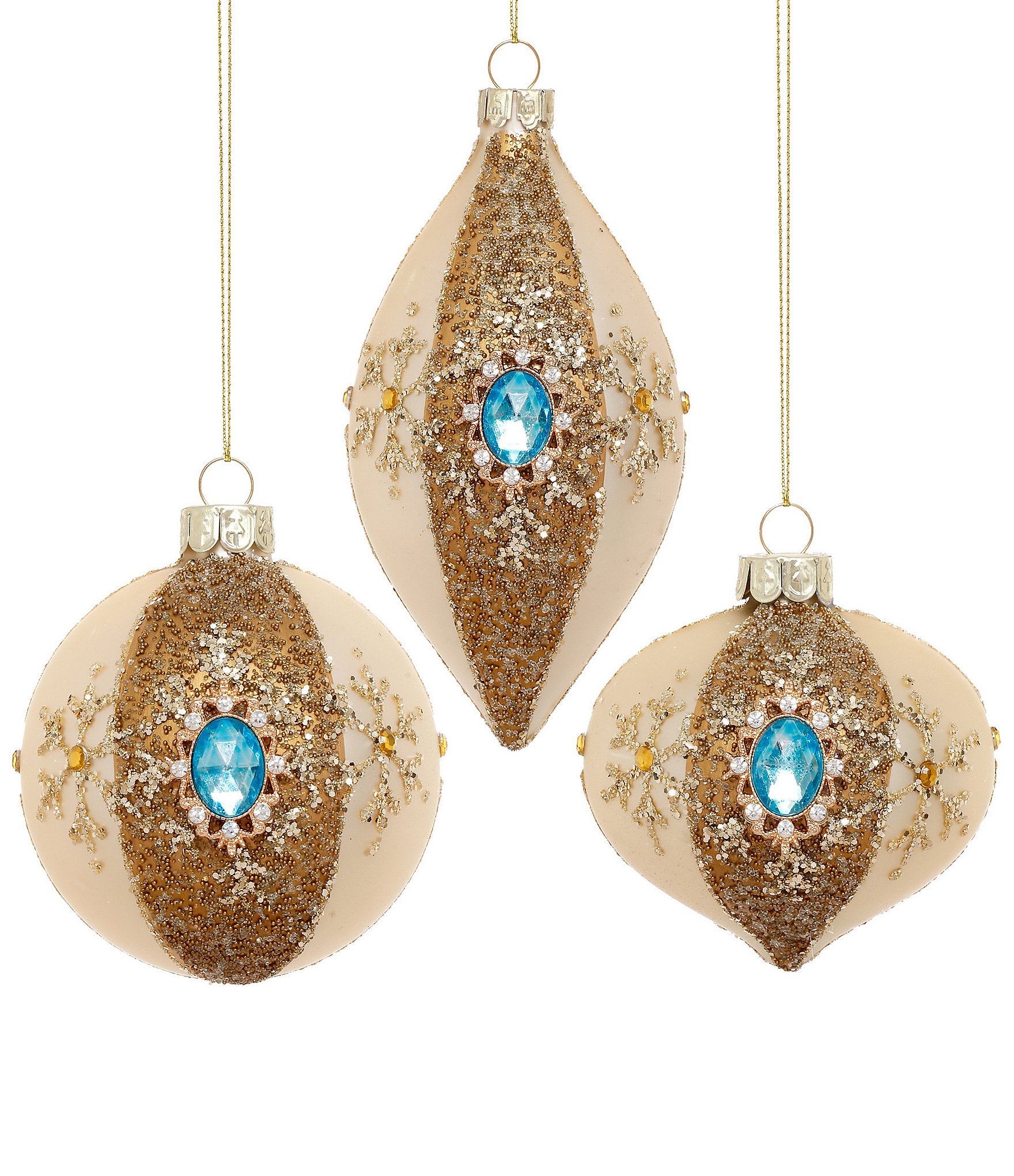 Mark Roberts Christmas Jeweled Ornament, Box Of 6