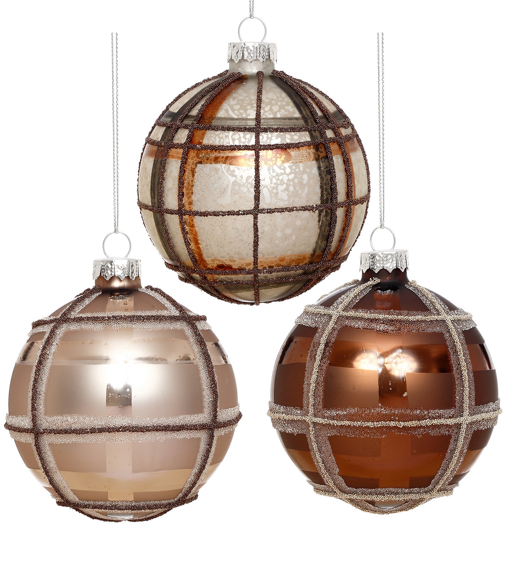 Mark Roberts Classic Plaid Ornament, Box Of 6