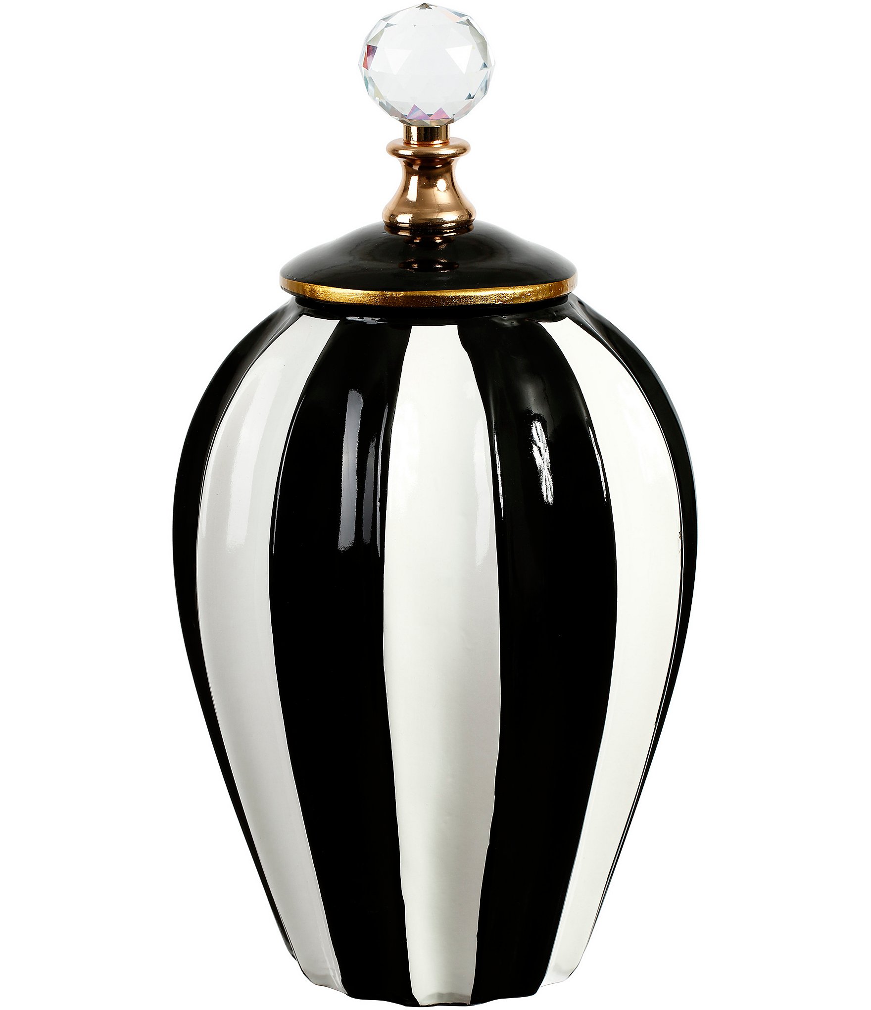 Mark Roberts Classic Stripe Vase with Lid, Large