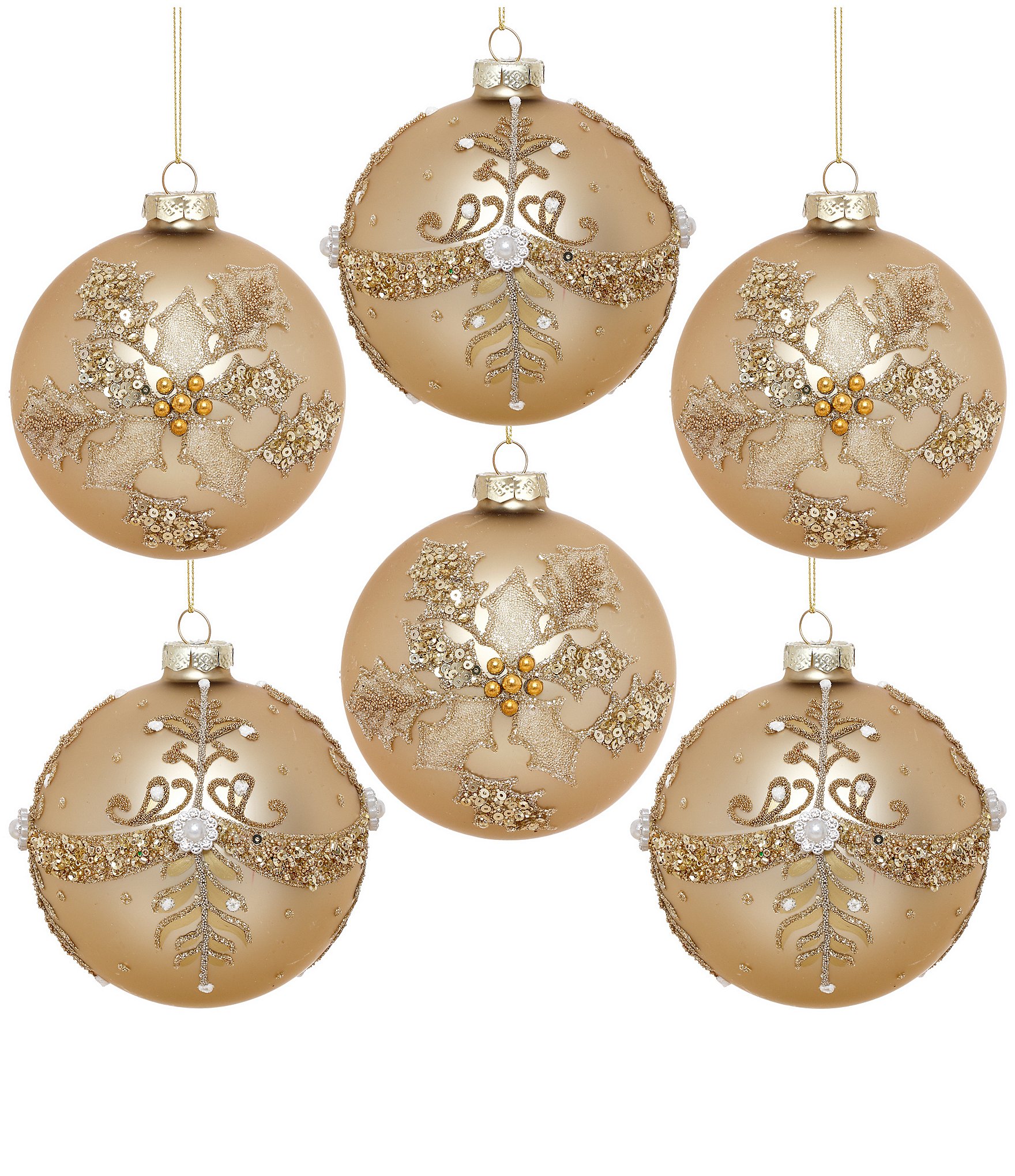 Mark Roberts Elegant Pearl Ornament, Set of 6