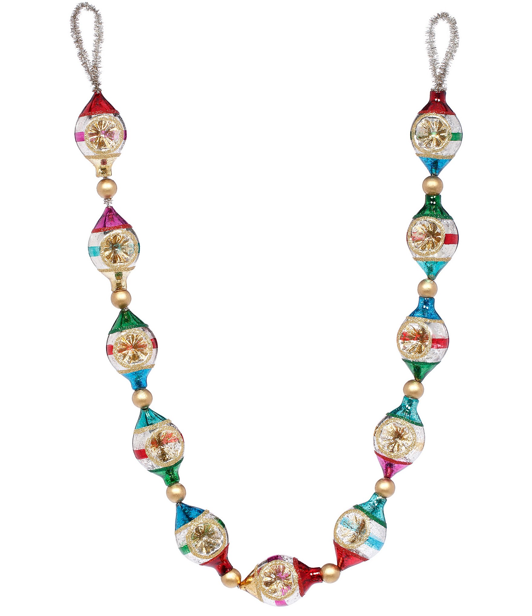 Mark Roberts Festive Multi Garland, Set of 2