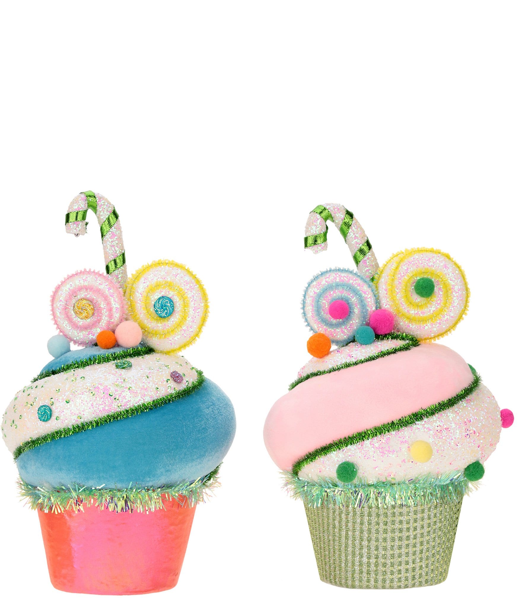 Mark Roberts Holiday Collection Assorted Cupcake Decoration Set, Set of 2