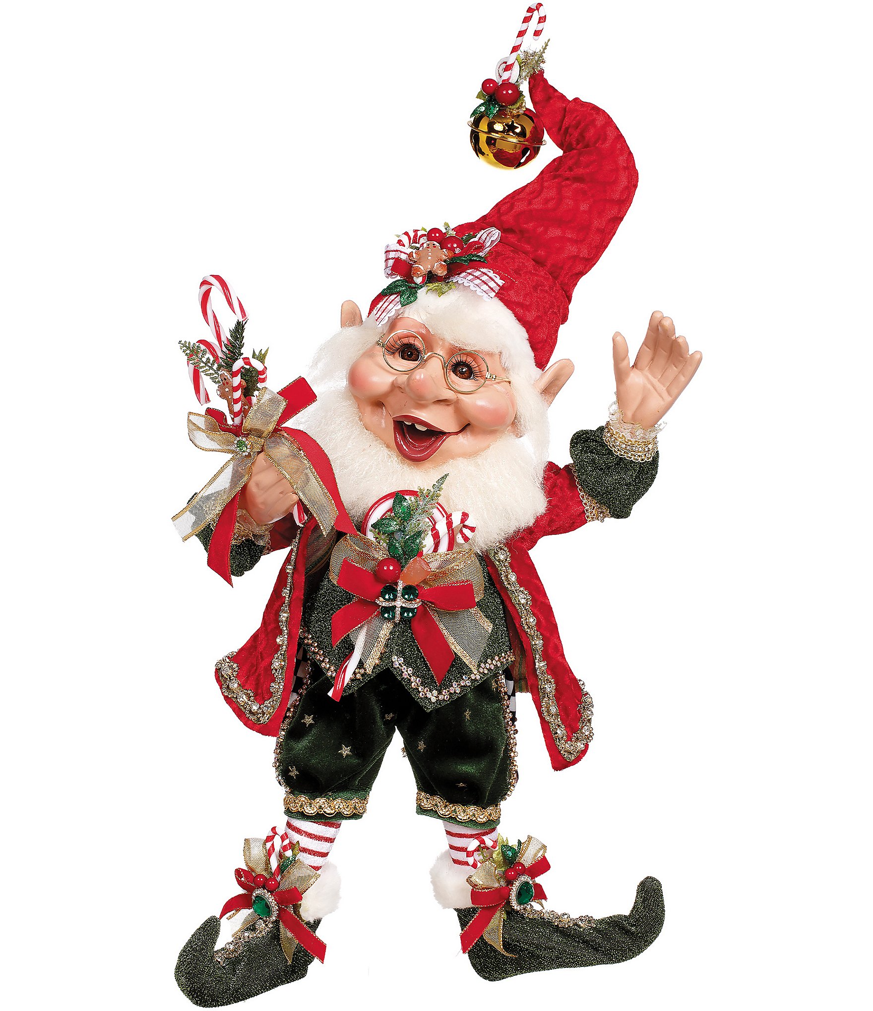 Mark Roberts Holiday Collection Candy Cane Elf Figurine, Medium | Dillard's