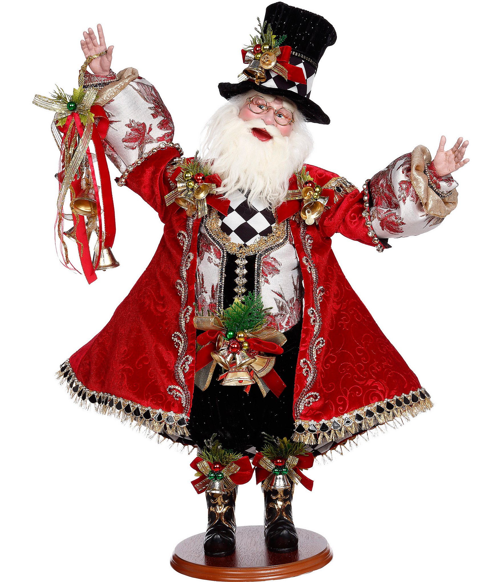 Mark Roberts Holiday Collection Christmas Bells Santa Claus Figurine