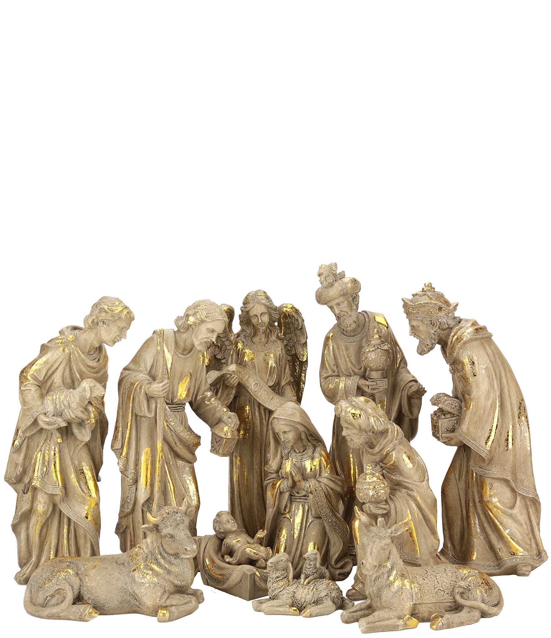 Mark good Roberts Collection Christmas Nativity Ruins Scene Set of 10, 8 inches