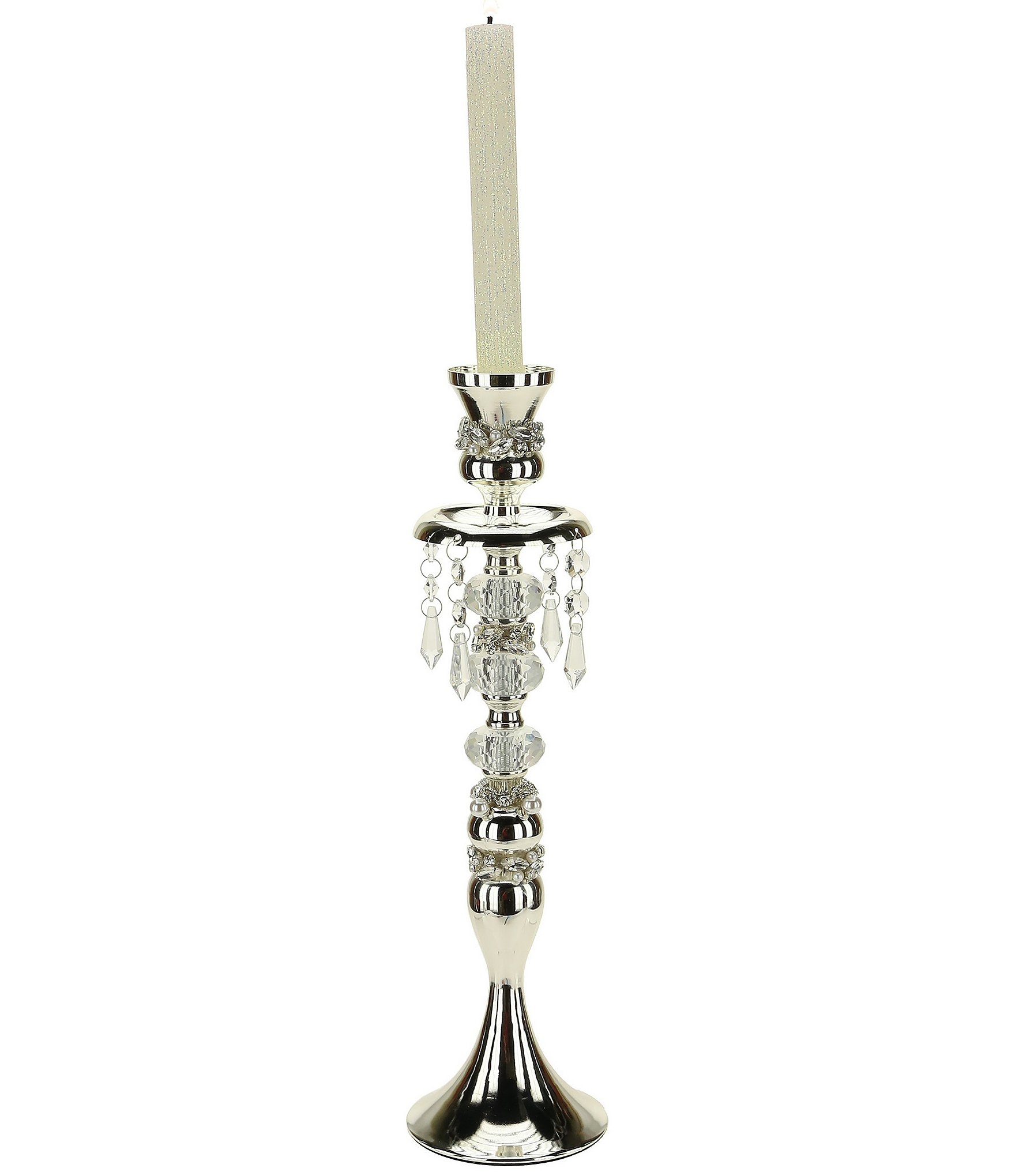 Mark Roberts Jeweled Hanging Crystal Pedestal, Large - 16#double;