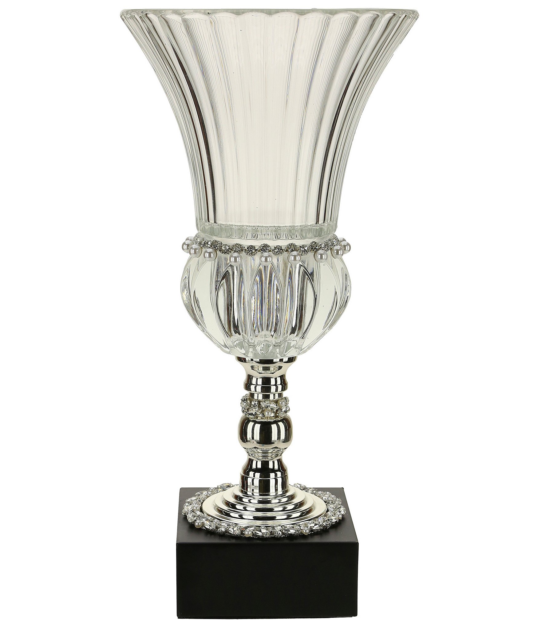 Mark Roberts Jeweled Ribbed Pedestal Vase - 18#double;