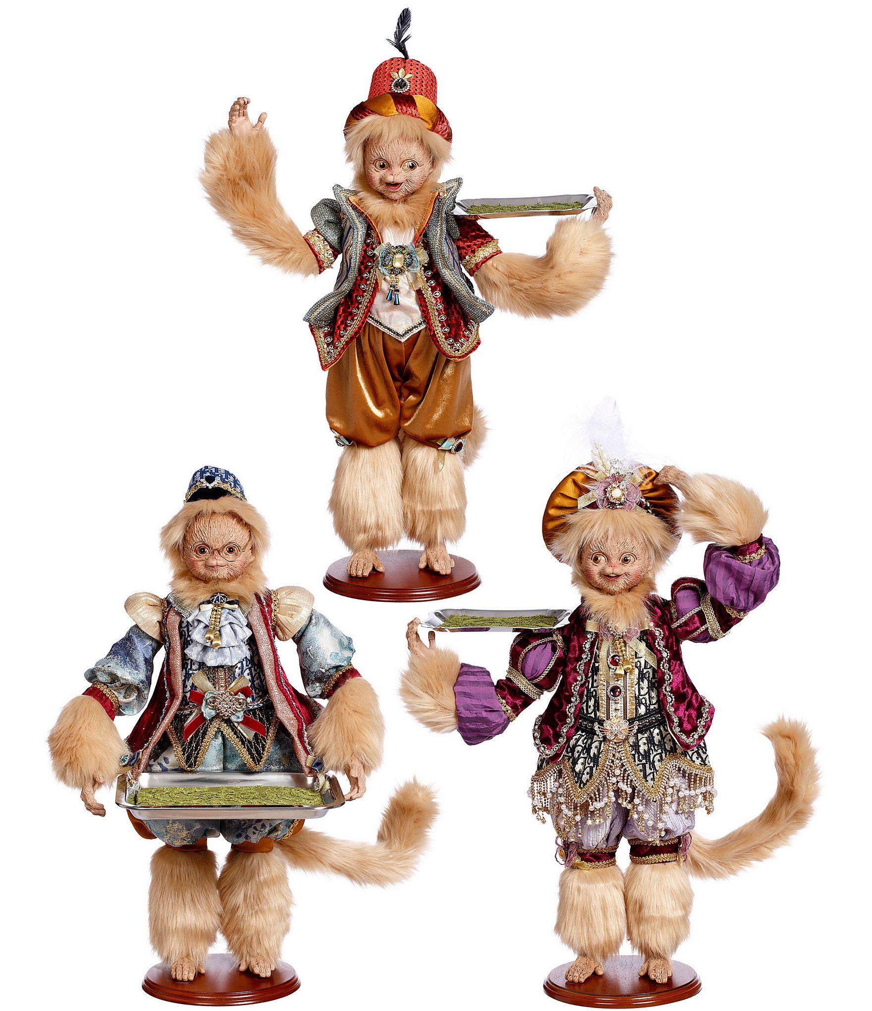 Mark Roberts Magnificent Monkey Server, Large, Set of 3 -24 Inch ...