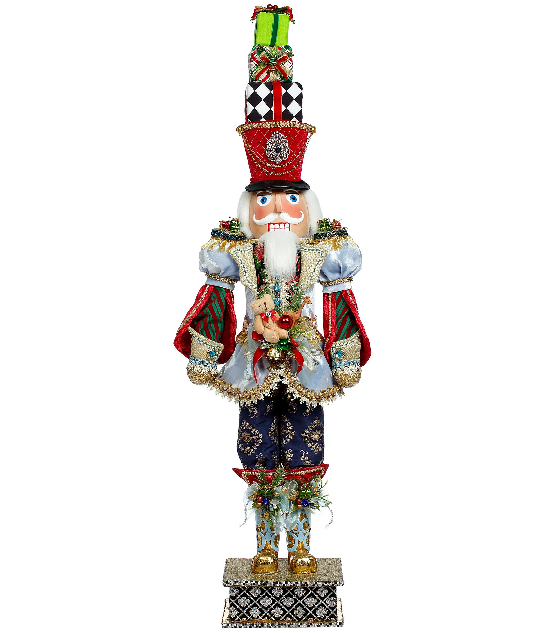 Mark Roberts Nutcracker with Present, Medium