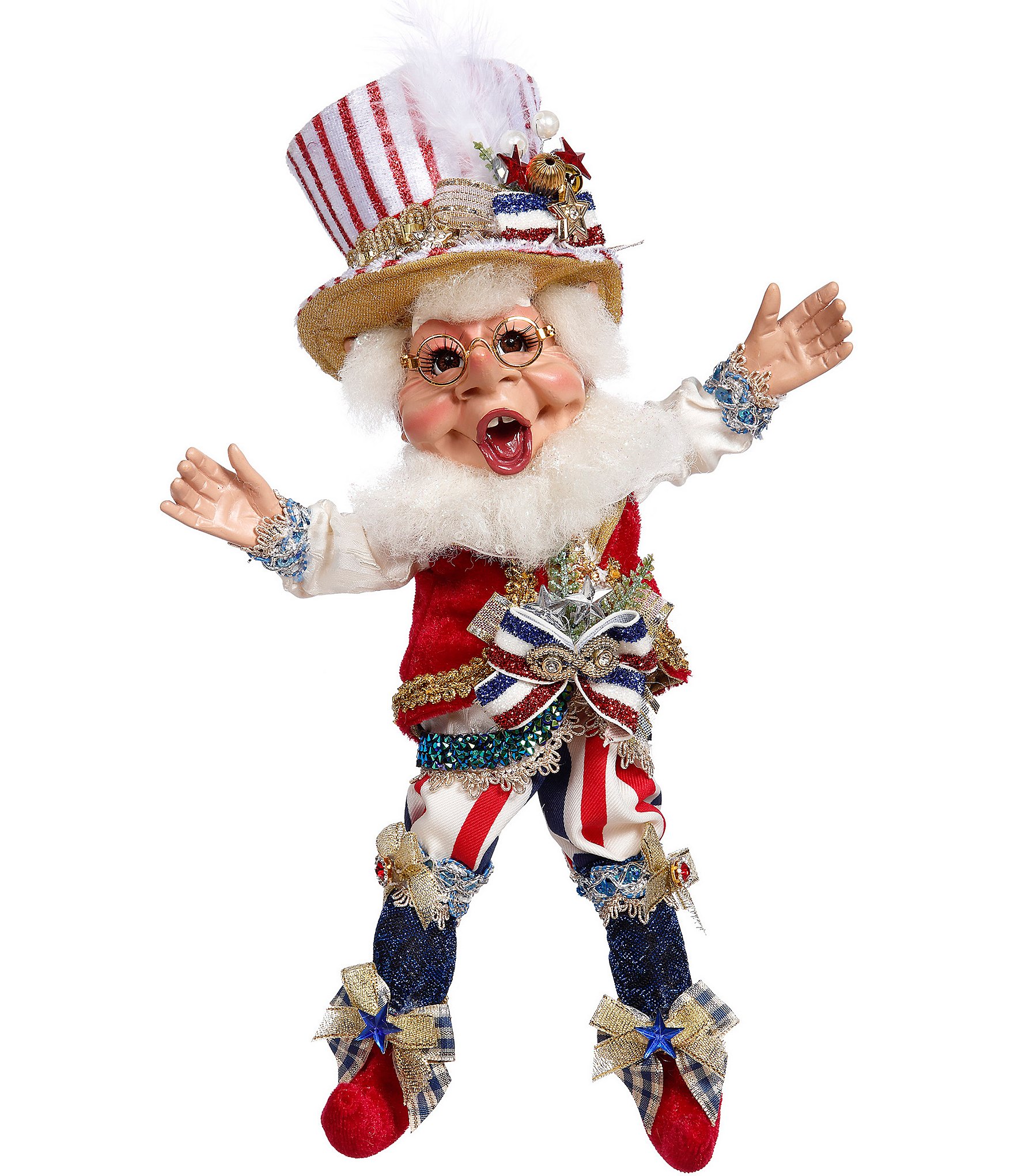 Mark Roberts Patriotic Elf Figurine, Small Dillard's