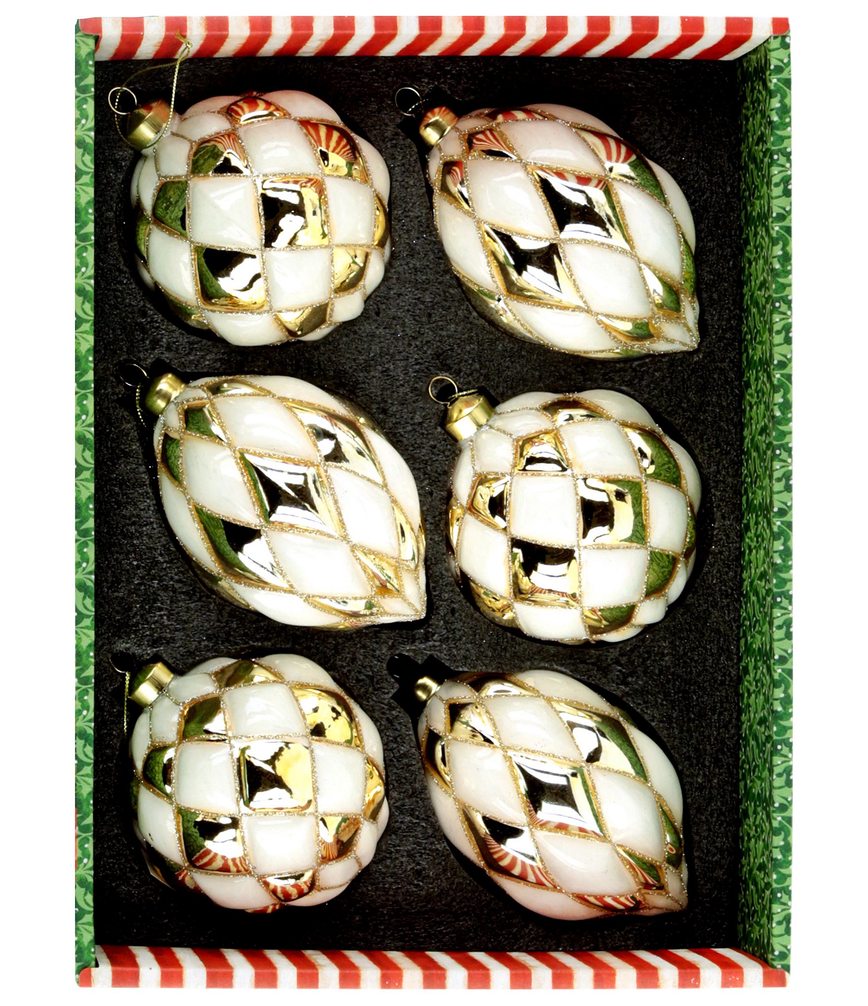 Mark Roberts Quilted Ornament, Box of 6
