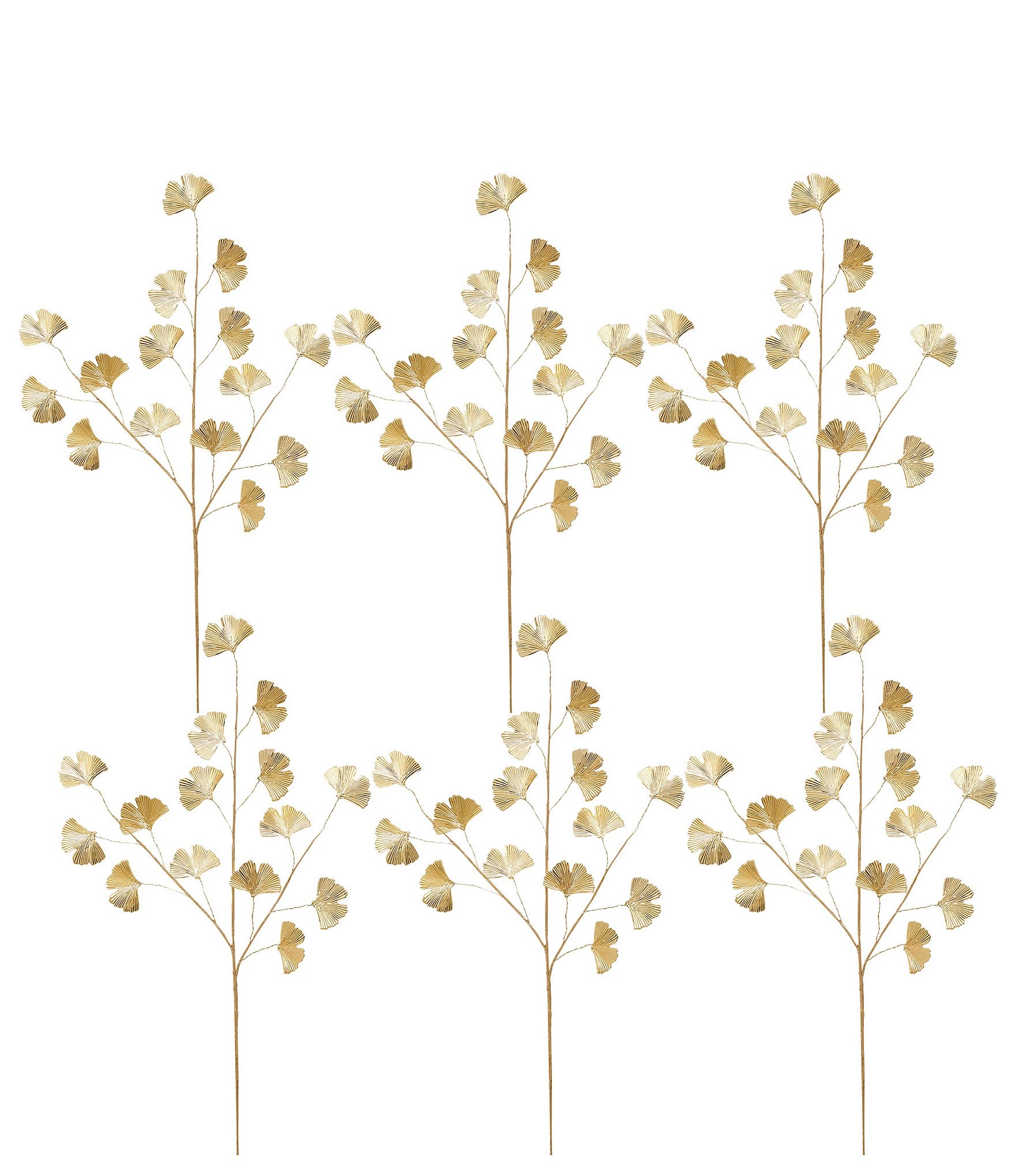 Mark Roberts Sculpted Ginkgo Leaf Spray Set of 6