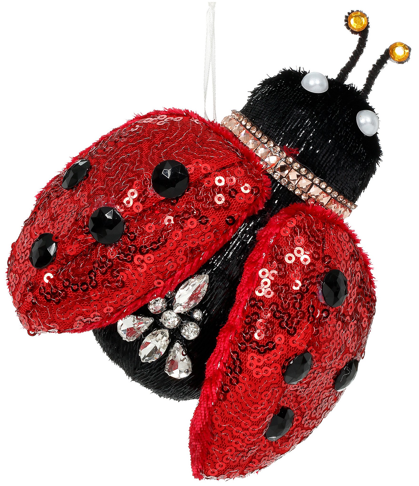 Mark Roberts Sequin Ladybug Ornament Set Of 12