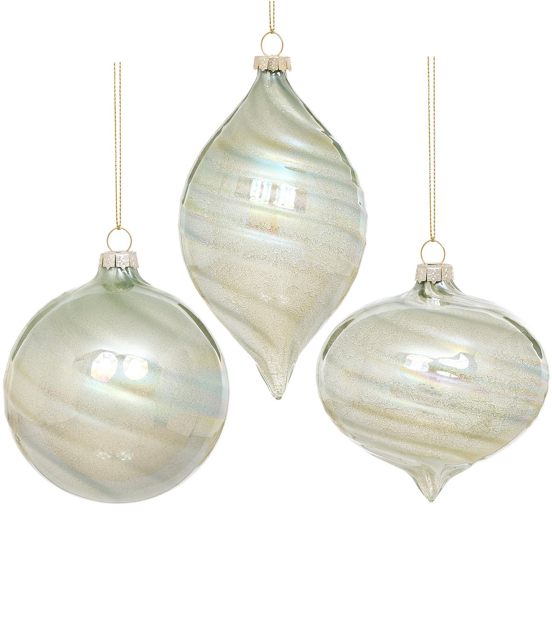 Mark Roberts Soft Glow Swirl Ornament Box of 6