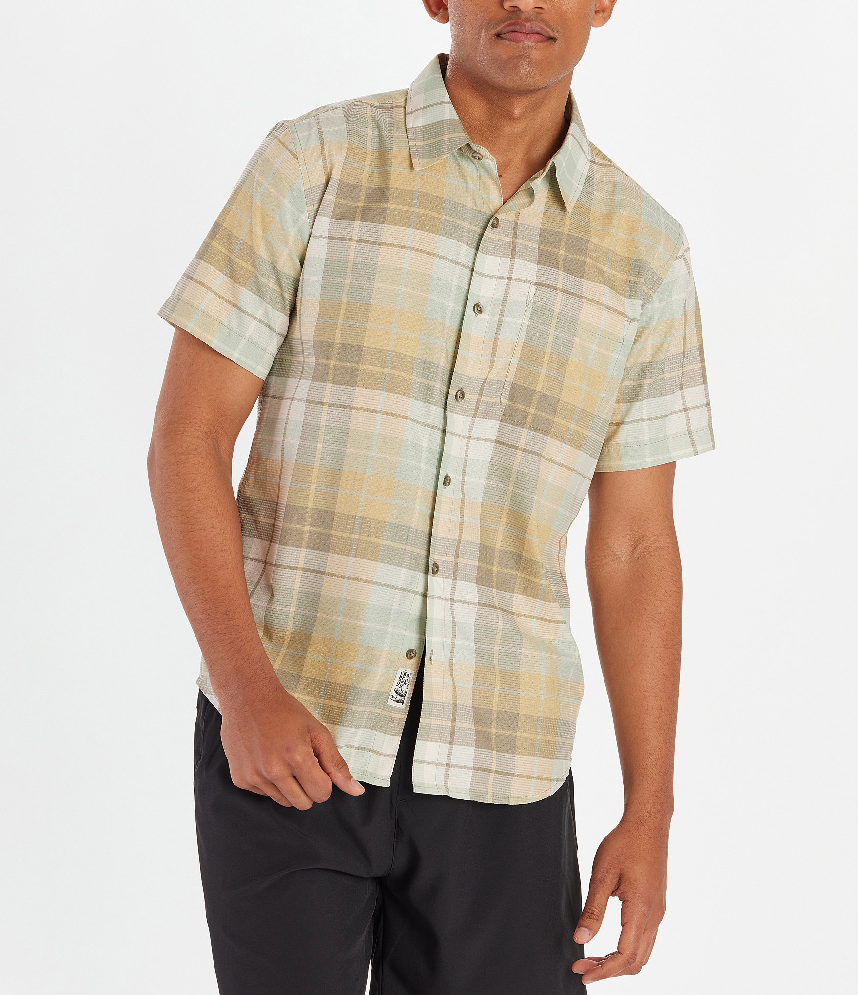 Marmot Aerobora Wayland Plaid Short Sleeve Woven Shirt