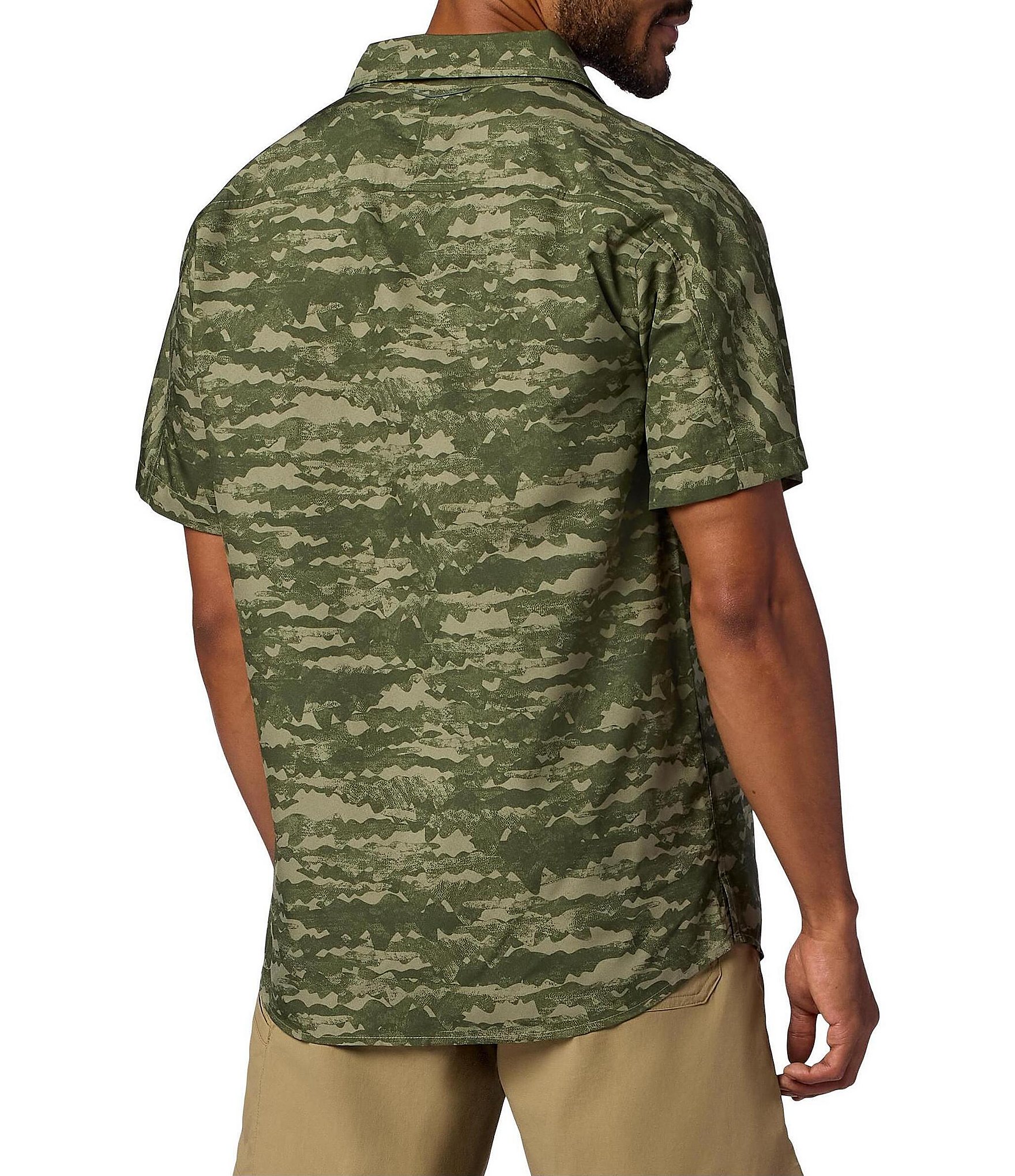 Marmot Spring Creek Camo Short Sleeve Button Front Woven Shirt