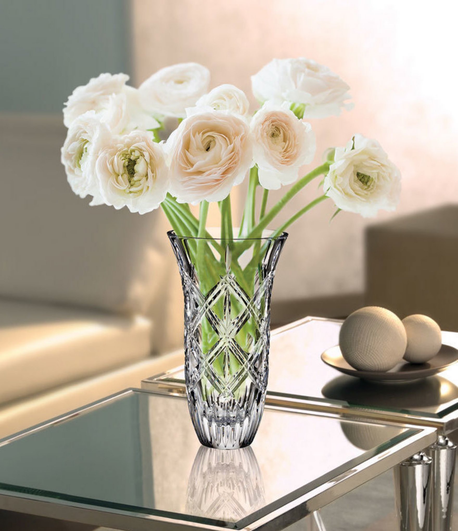 Marquis by Waterford Crystal Lacey 9#double; Vase