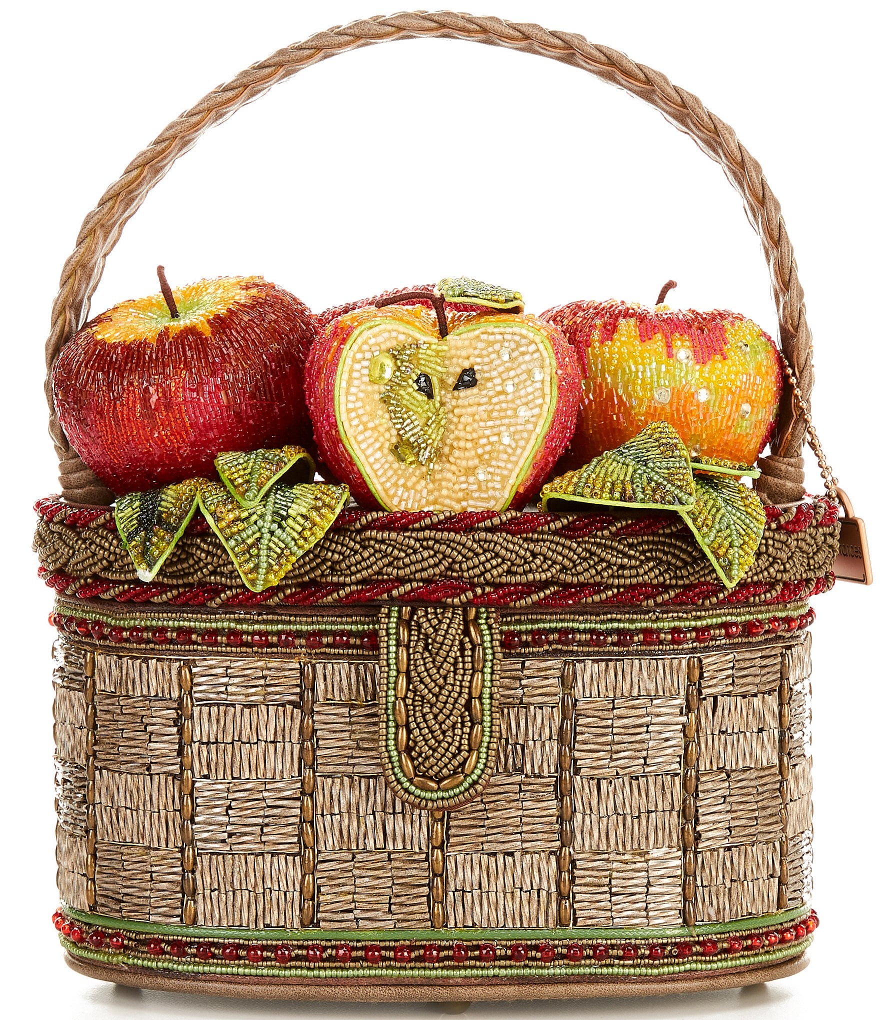 Mary Frances Apple Orchard Basket Inspired Top Handle Bag