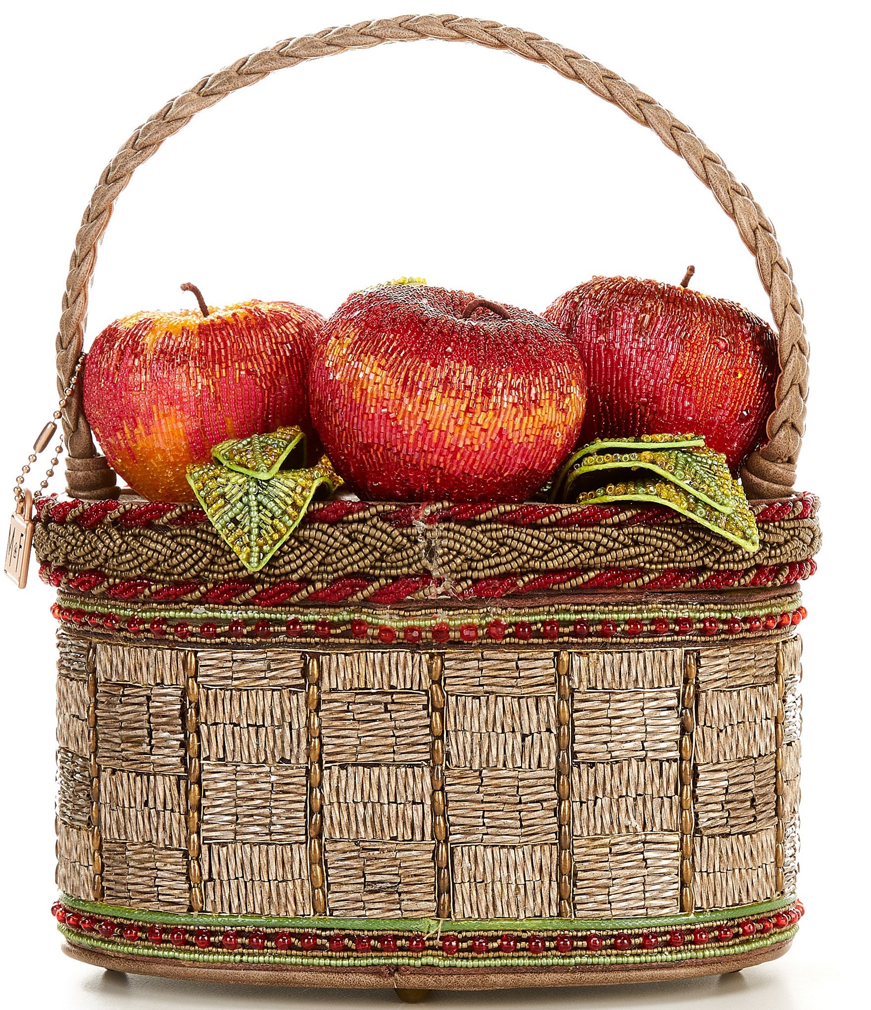 Mary Frances Apple Orchard Basket Inspired Top Handle Bag