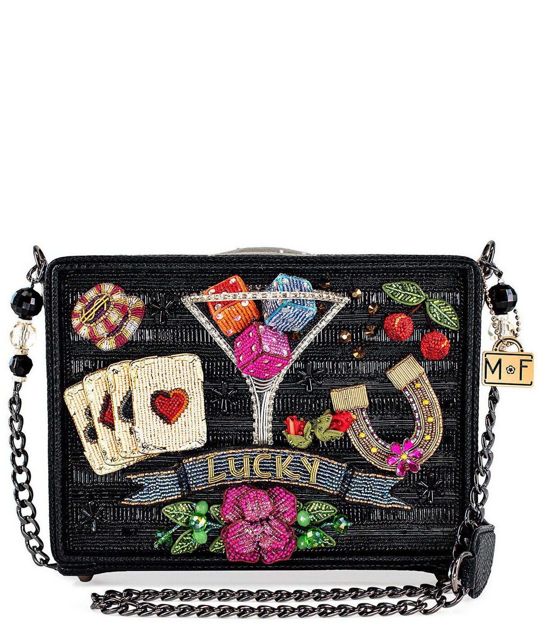 Mary Frances Lady Luck Beaded Crossbody Bag | Dillard's