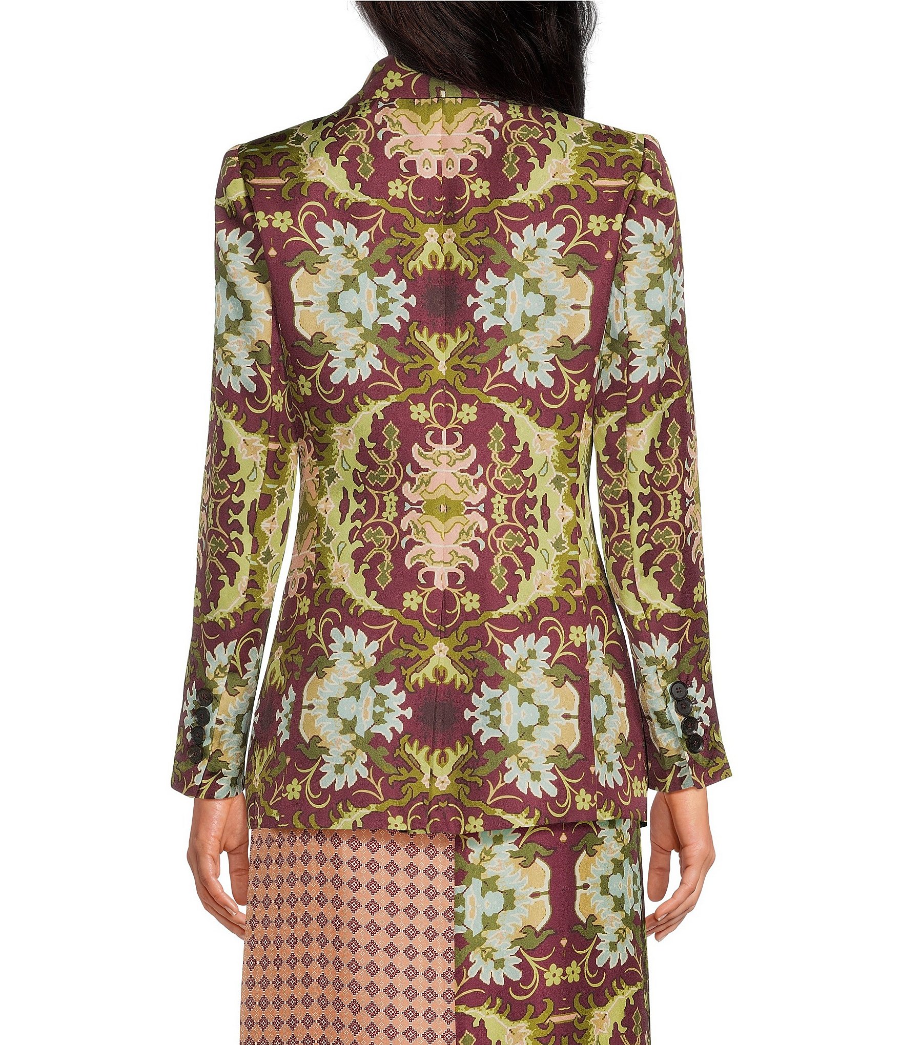 Mason's Daughter Larkin Floral Silk Blazer