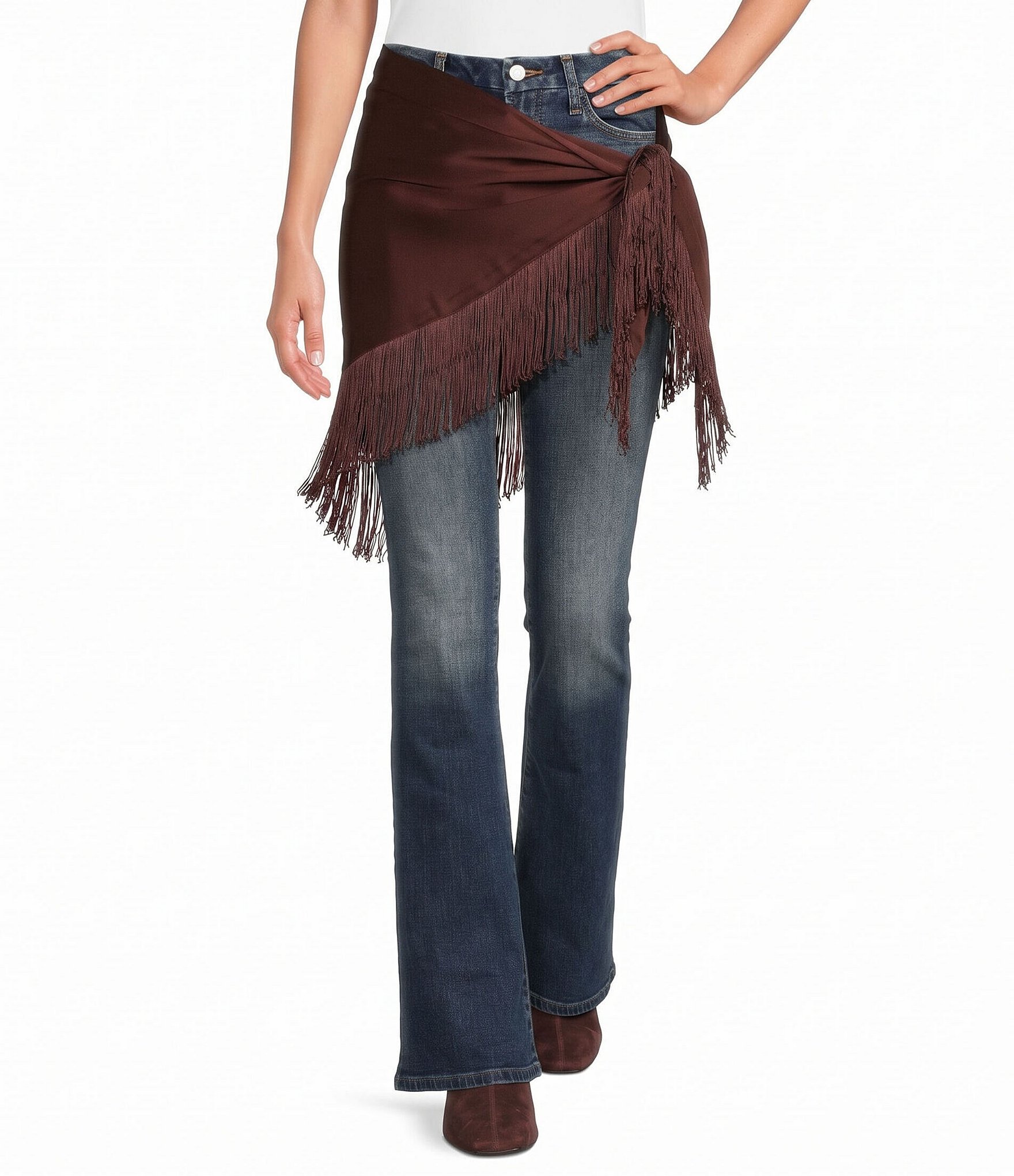 Mason's Daughter Sheen Fringe Scarf Belt