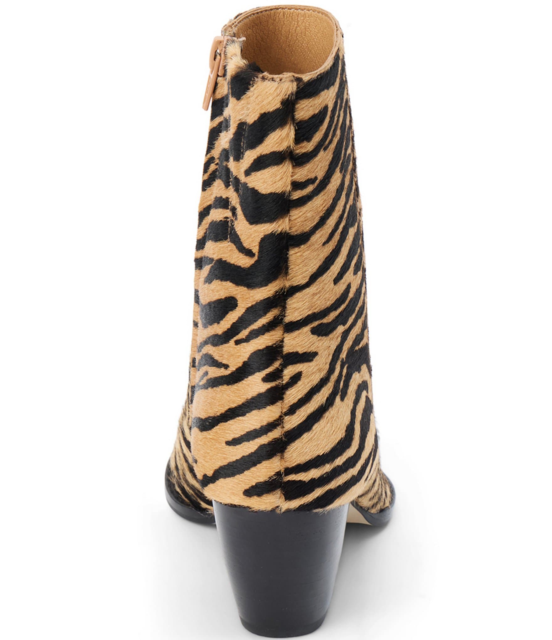 Matisse Caty Tiger Print Haircalf Western Inspired Booties