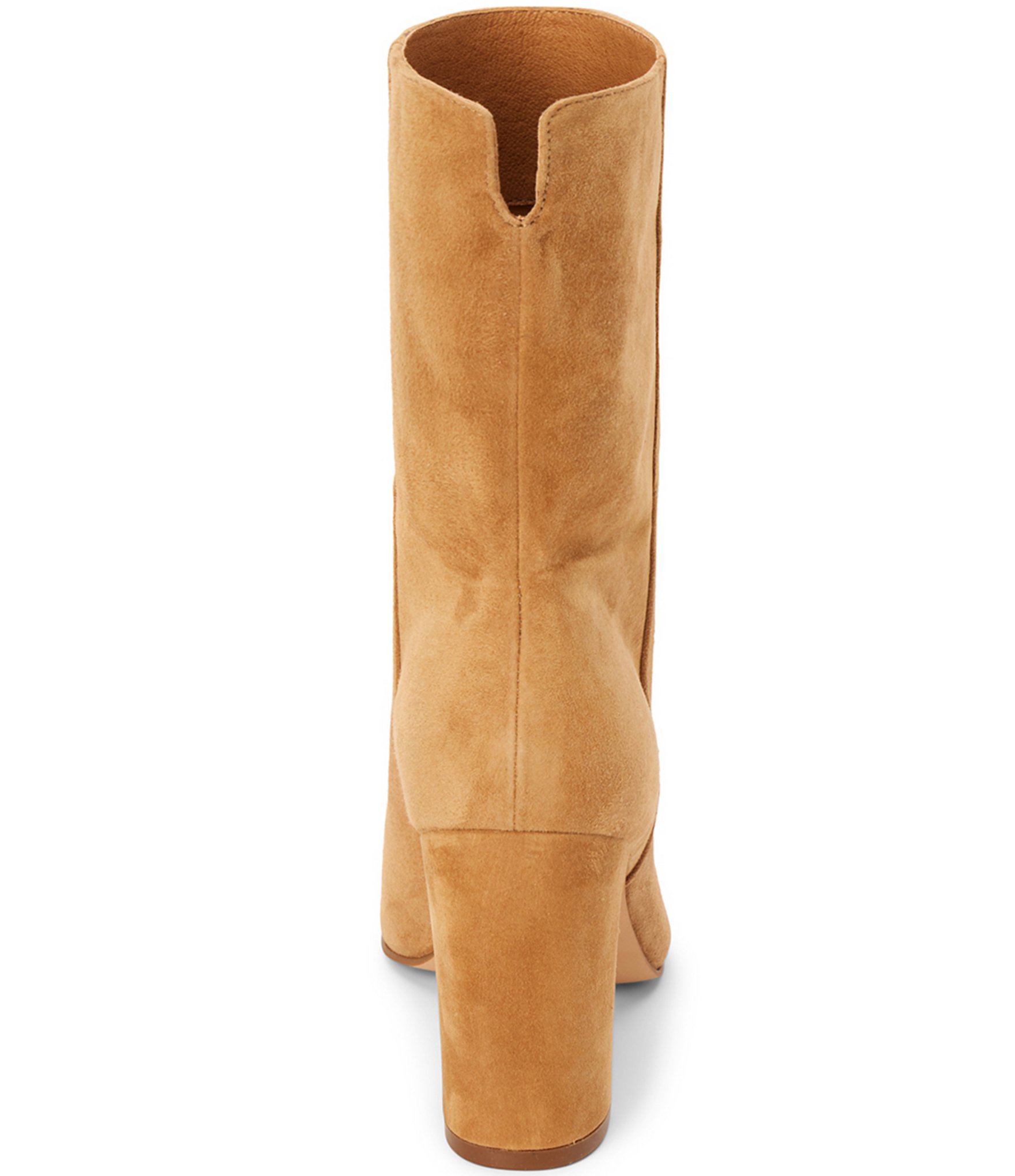 Matisse Celeste Suede Pointed Toe Block Heel Mid Calf Boots