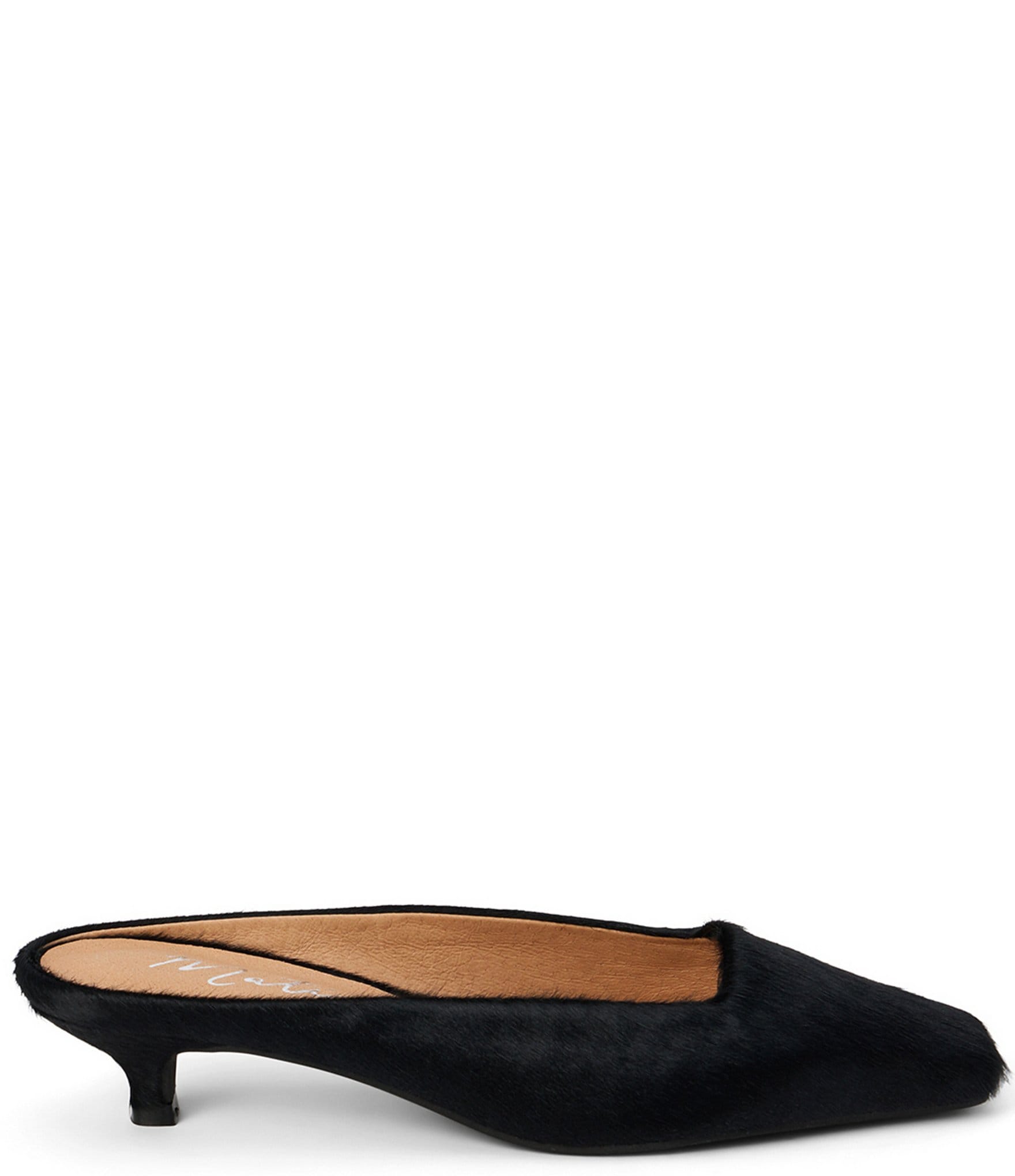 Matisse Classy Hair Calf Kitten Heel Mules