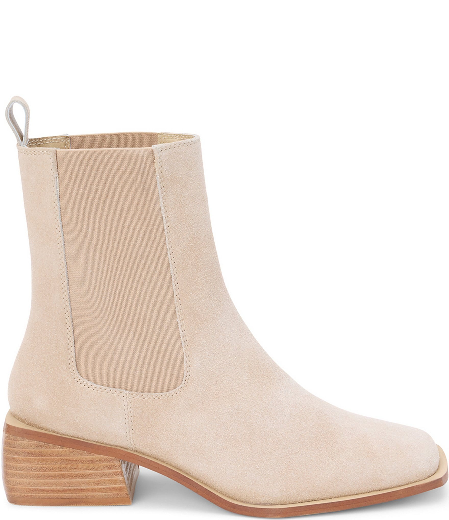 Matisse Effie Suede Square Toe Chelsea Booties