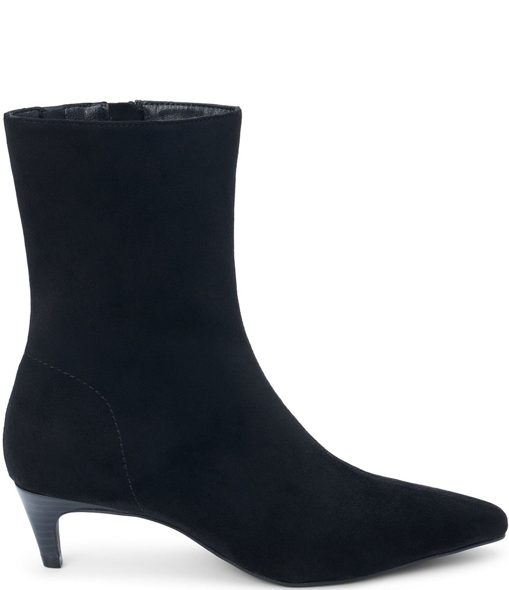 Matisse Esther Sueded Fabric Kitten Heel Mid Calf Boots