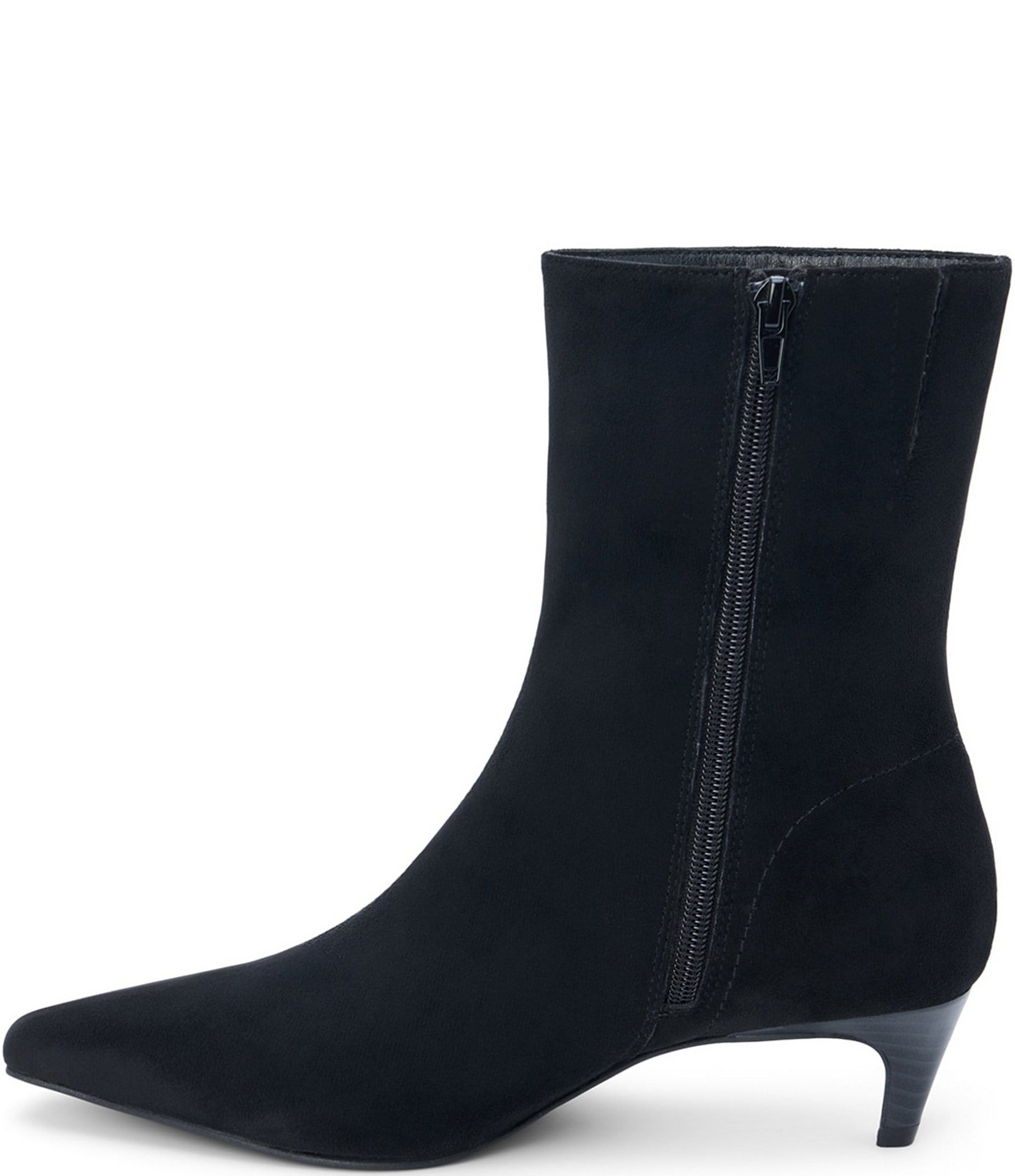 Matisse Esther Sueded Fabric Kitten Heel Mid Calf Boots