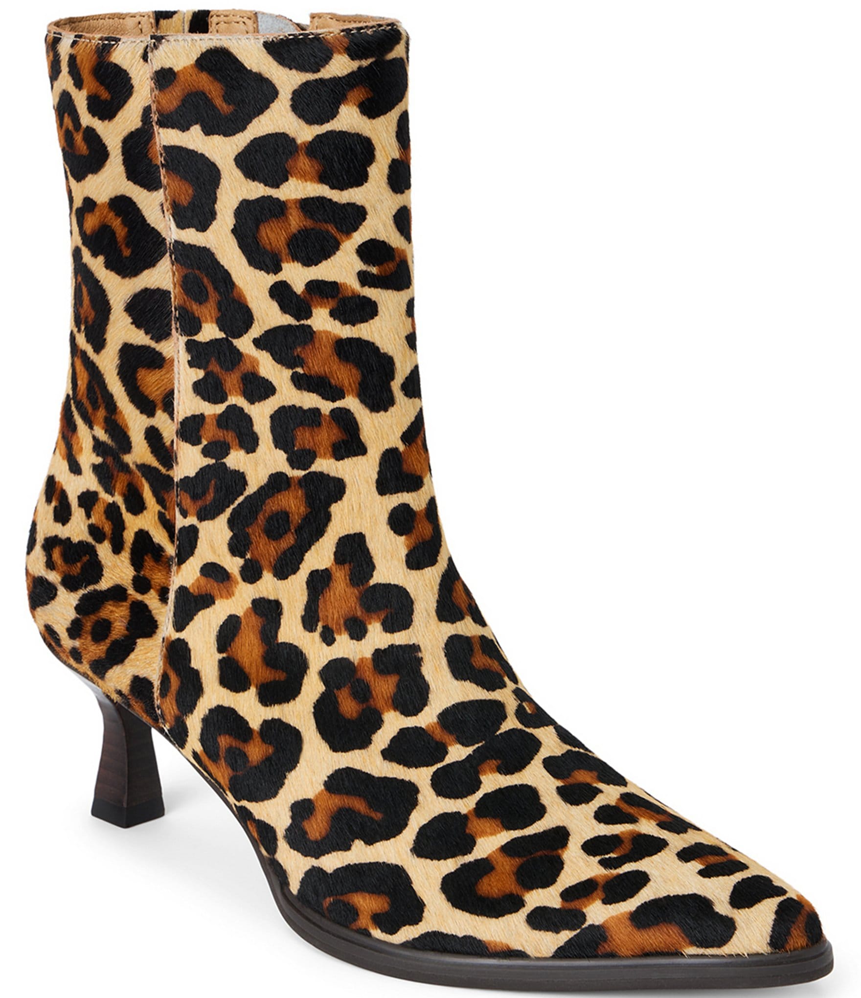 Matisse Gabbie Leopard Printed Hair Calf Kitten Heel Booties Dillard s