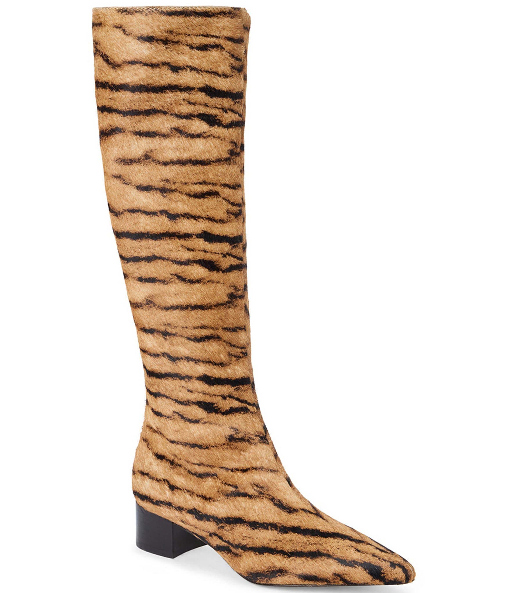 Matisse Gordon Zebra Print Calf Hair Tall Boots
