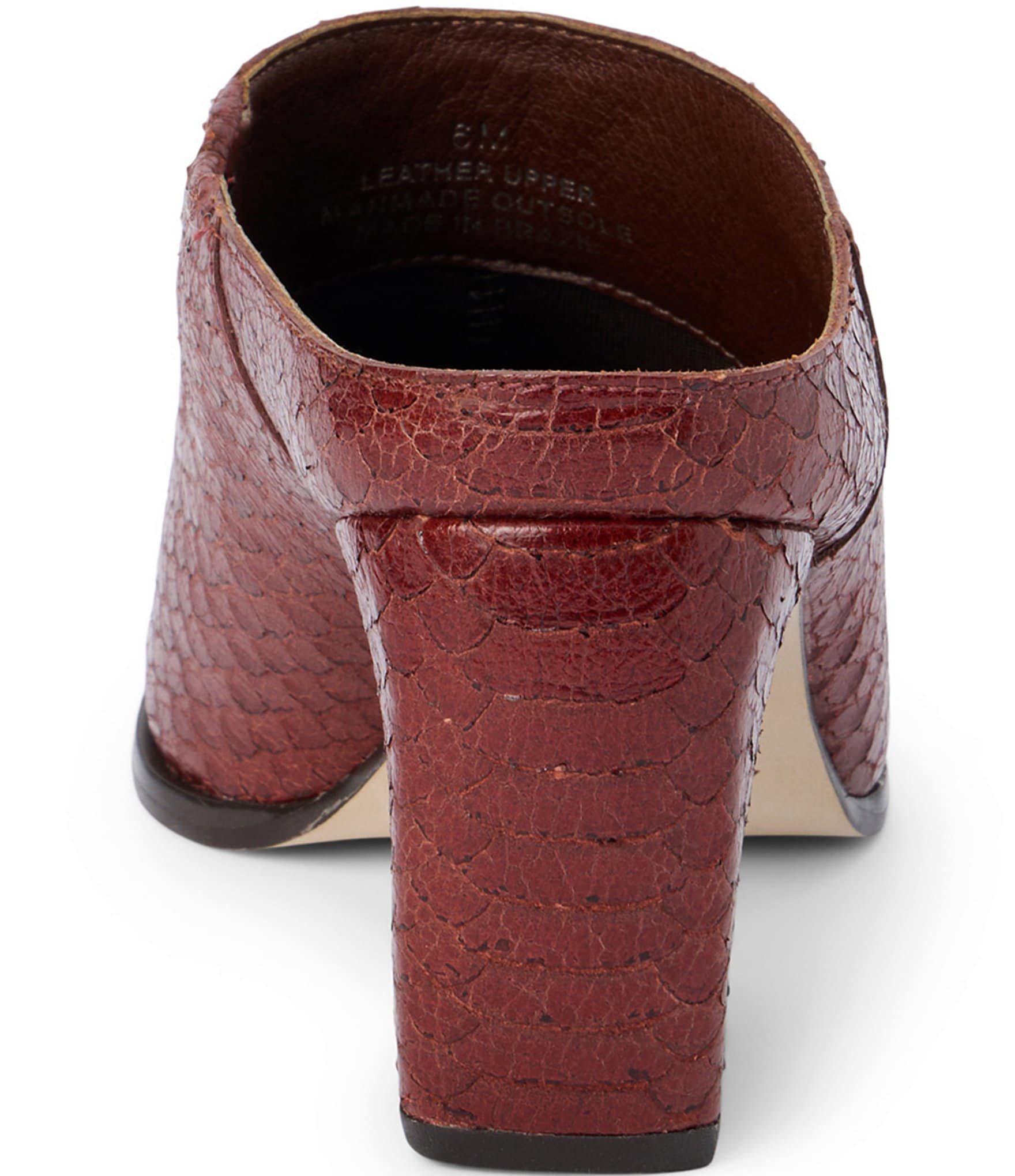 Matisse McCarthy Snake Embossed Leather Mules