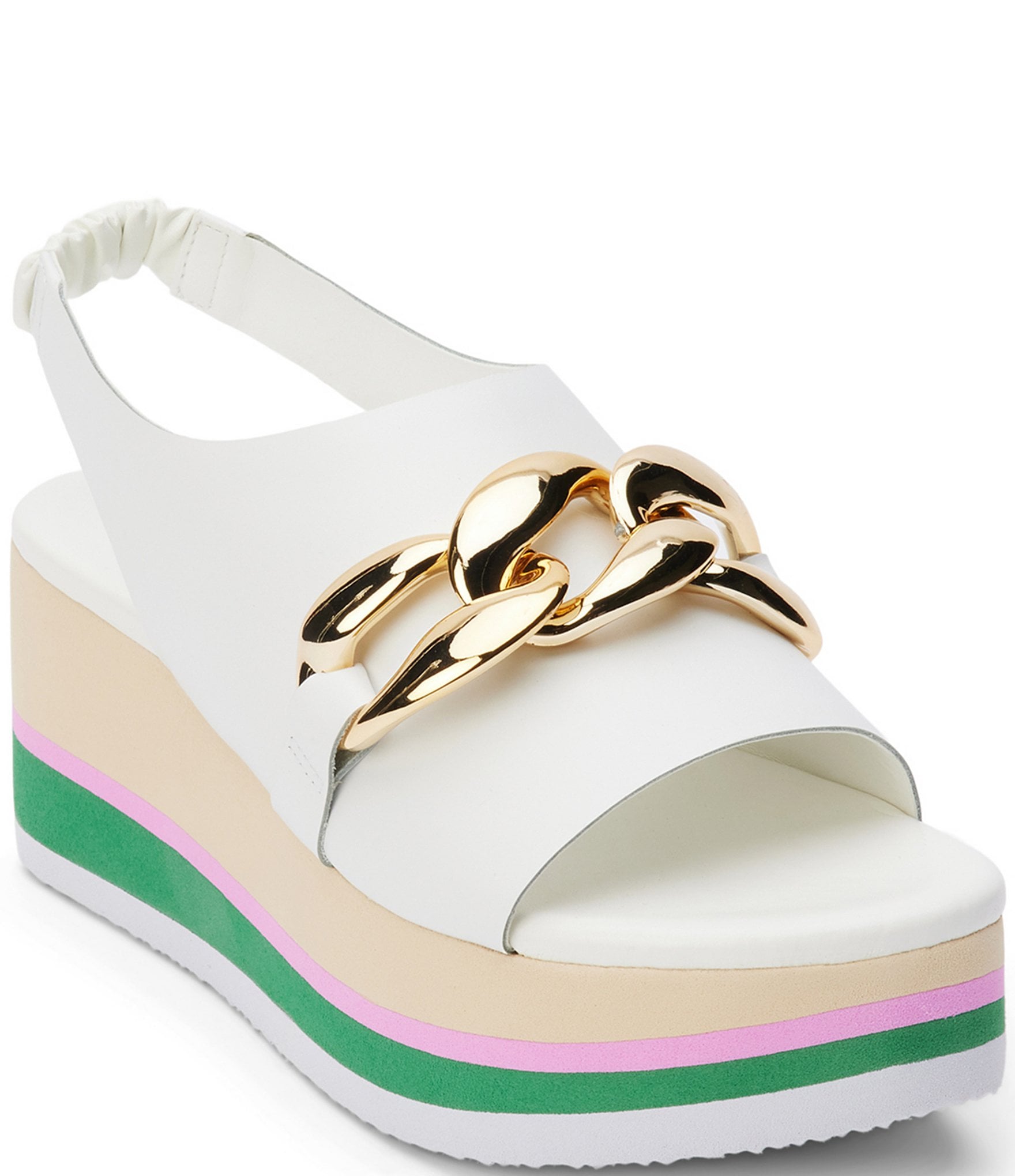 White platform hotsell wedge heels