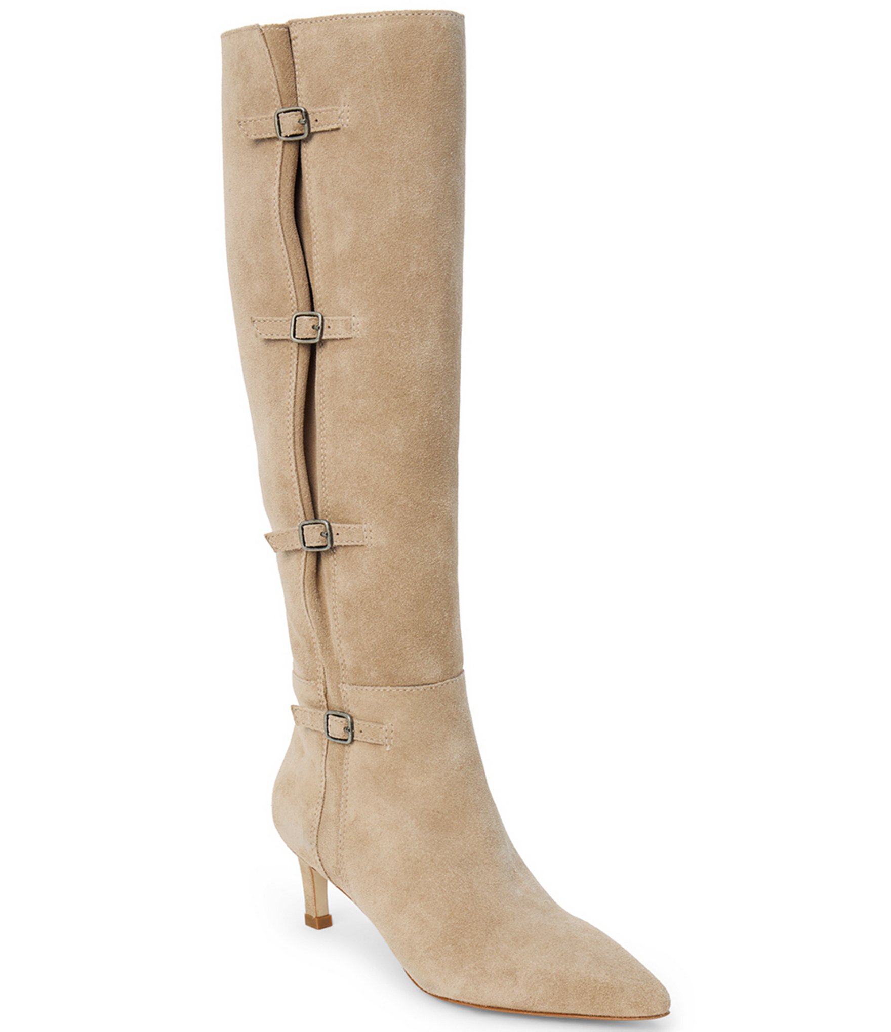 Matisse Priscilla Suede Kitten Heel Tall Boots