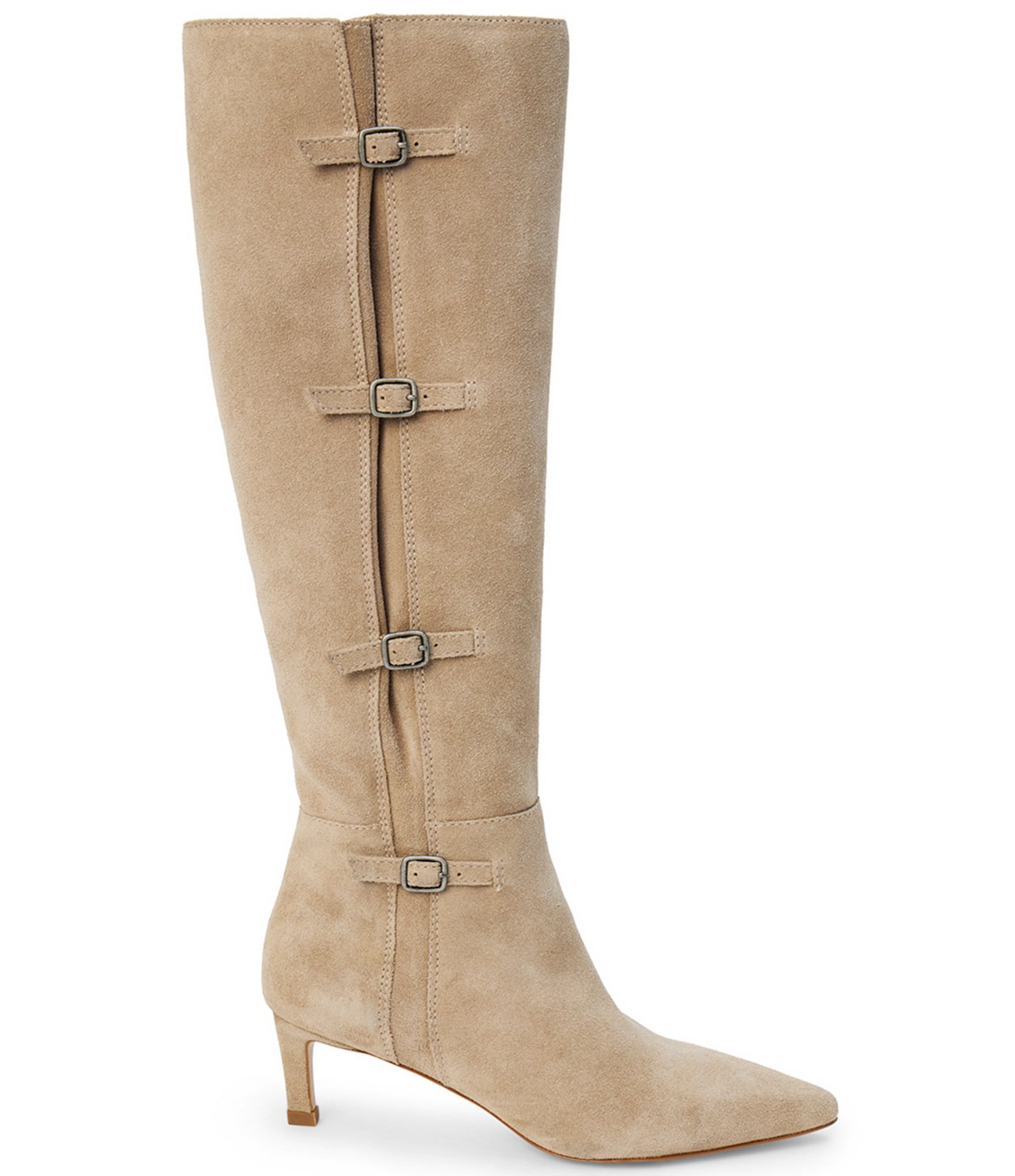 Matisse Priscilla Suede Kitten Heel Tall Boots