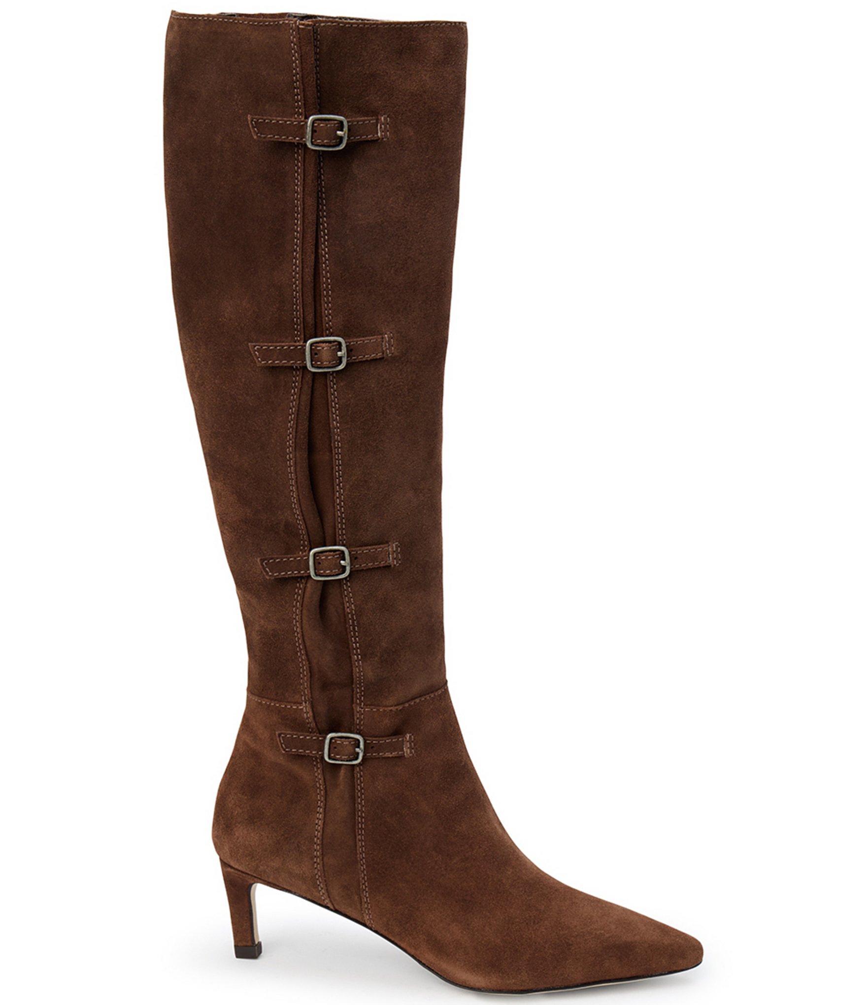 Matisse Priscilla Suede Kitten Heel Tall Boots