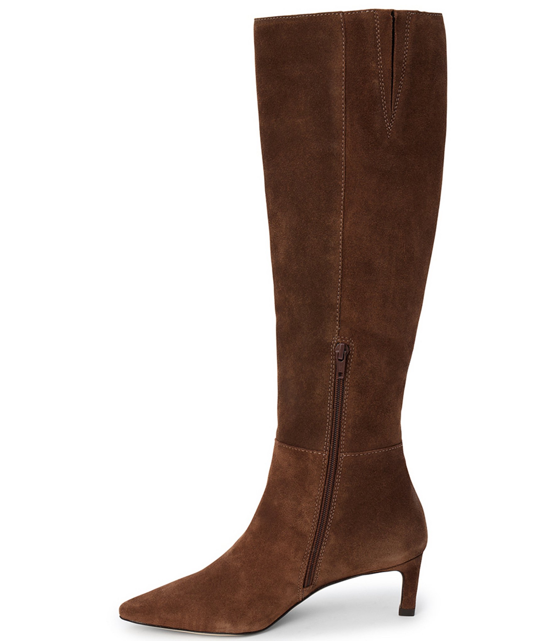 Matisse Priscilla Suede Kitten Heel Tall Boots