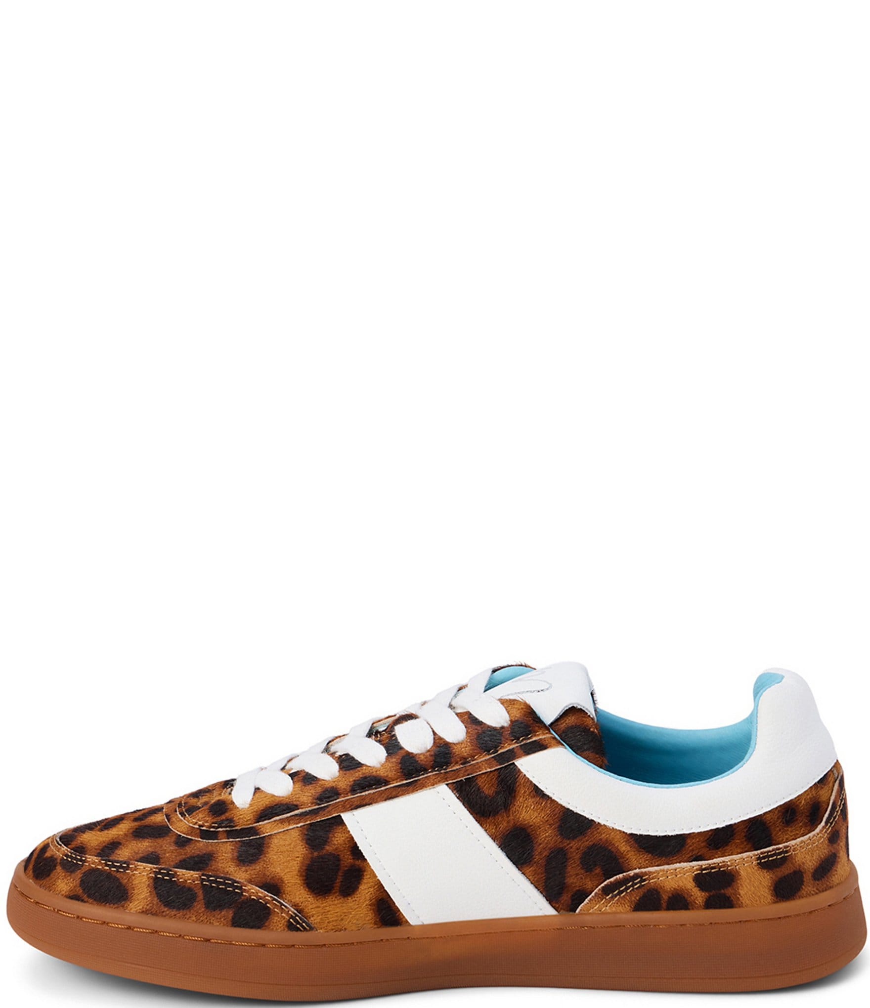 Matisse Quincy Leopard Print Calf Hair Lace Up Sneakers