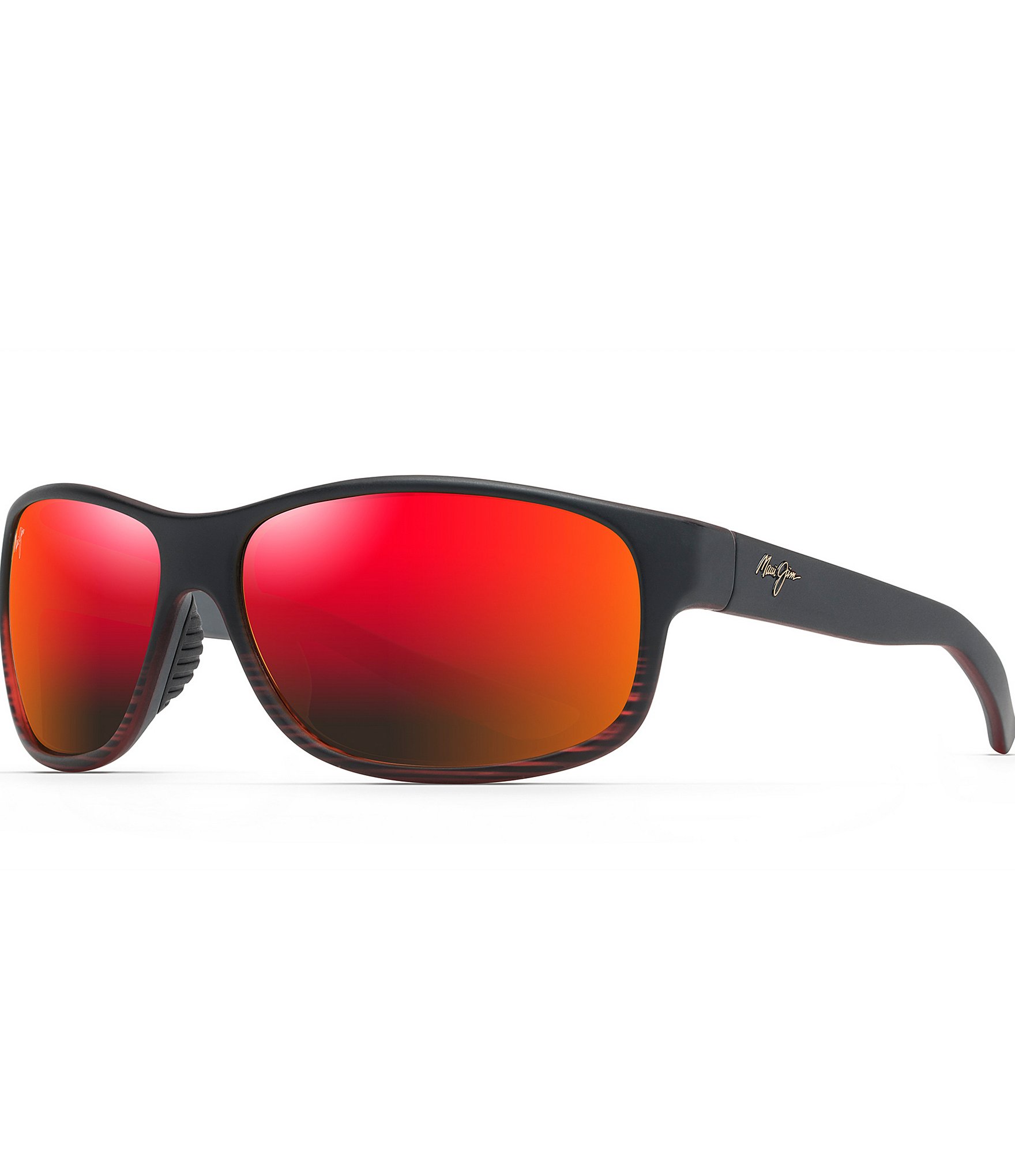 Maui Jim Kaiwi Channel PolarizedPlus2® Wrap 62mm Sunglasses