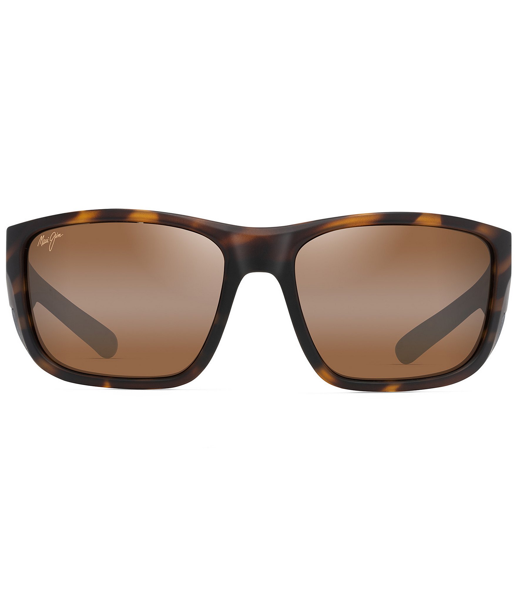 Maui Jim Men's Amberjack PolarizedPlus2® 60mm Wrap Sunglasses