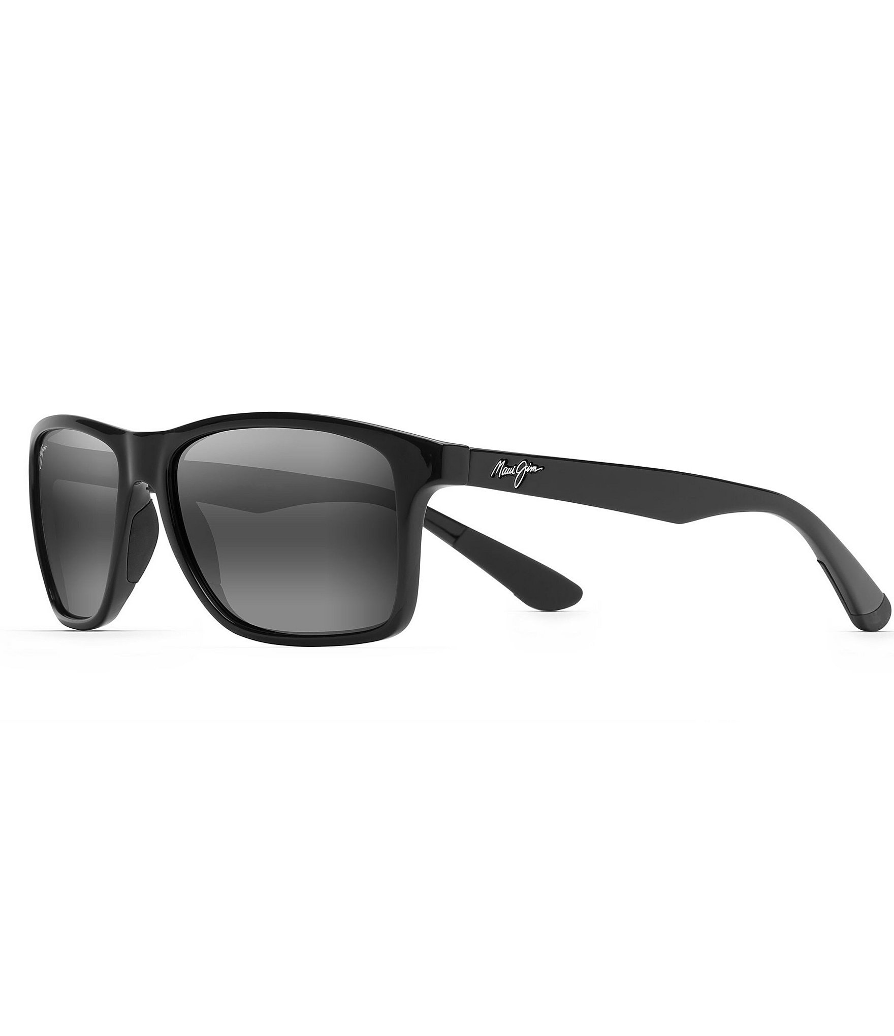 Maui Jim Men s Onshore PolarizedPlus2 Gloss Black Rectangular 58mm Sunglasses The Shops at Willow Bend