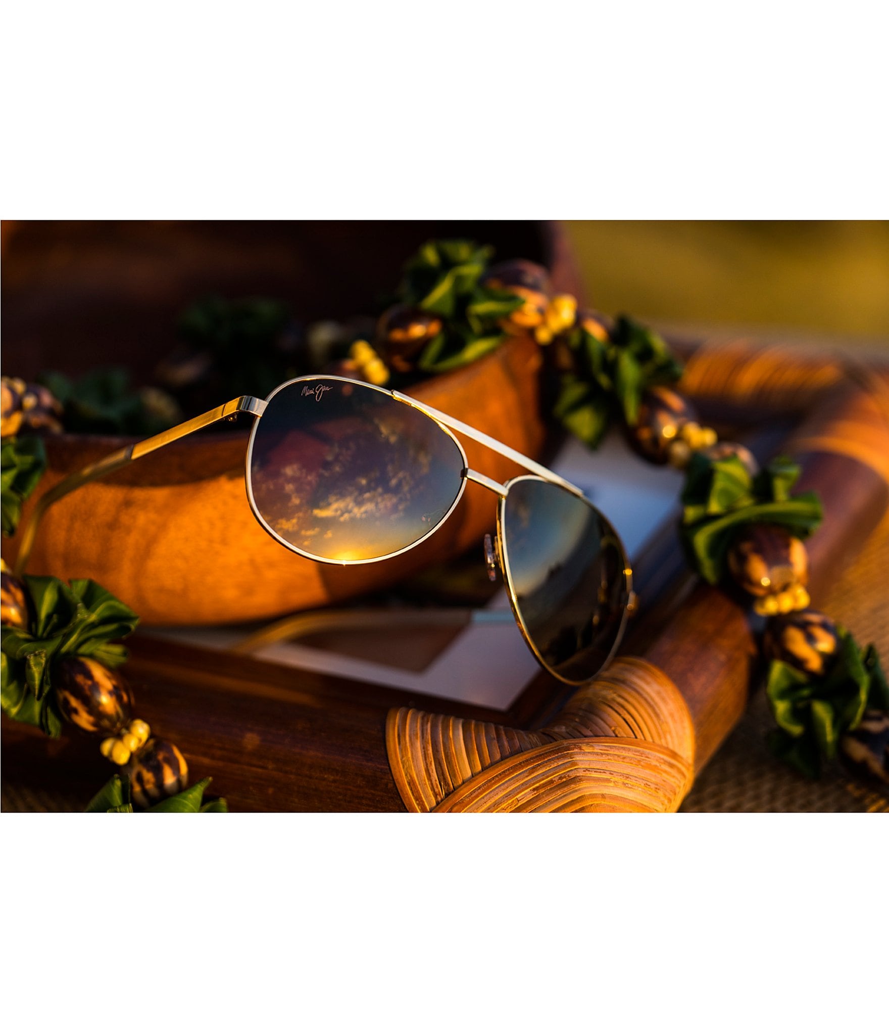 Maui Jim Seacliff PolarizedPlus2® Aviator 54mm Sunglasses