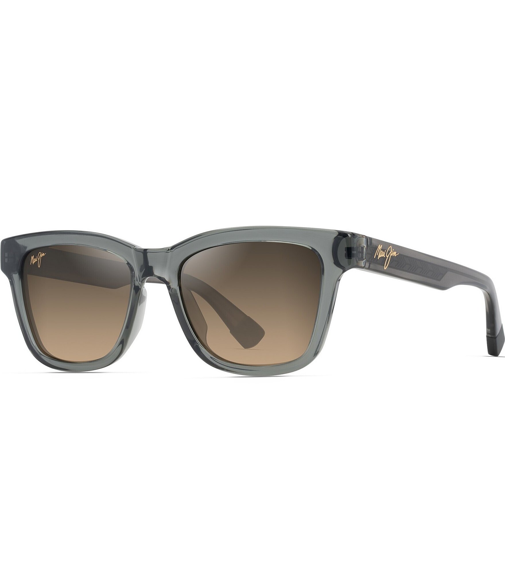 Maui Jim Unisex Hanohano PolarizedPlus2®52mm Square Sunglasses